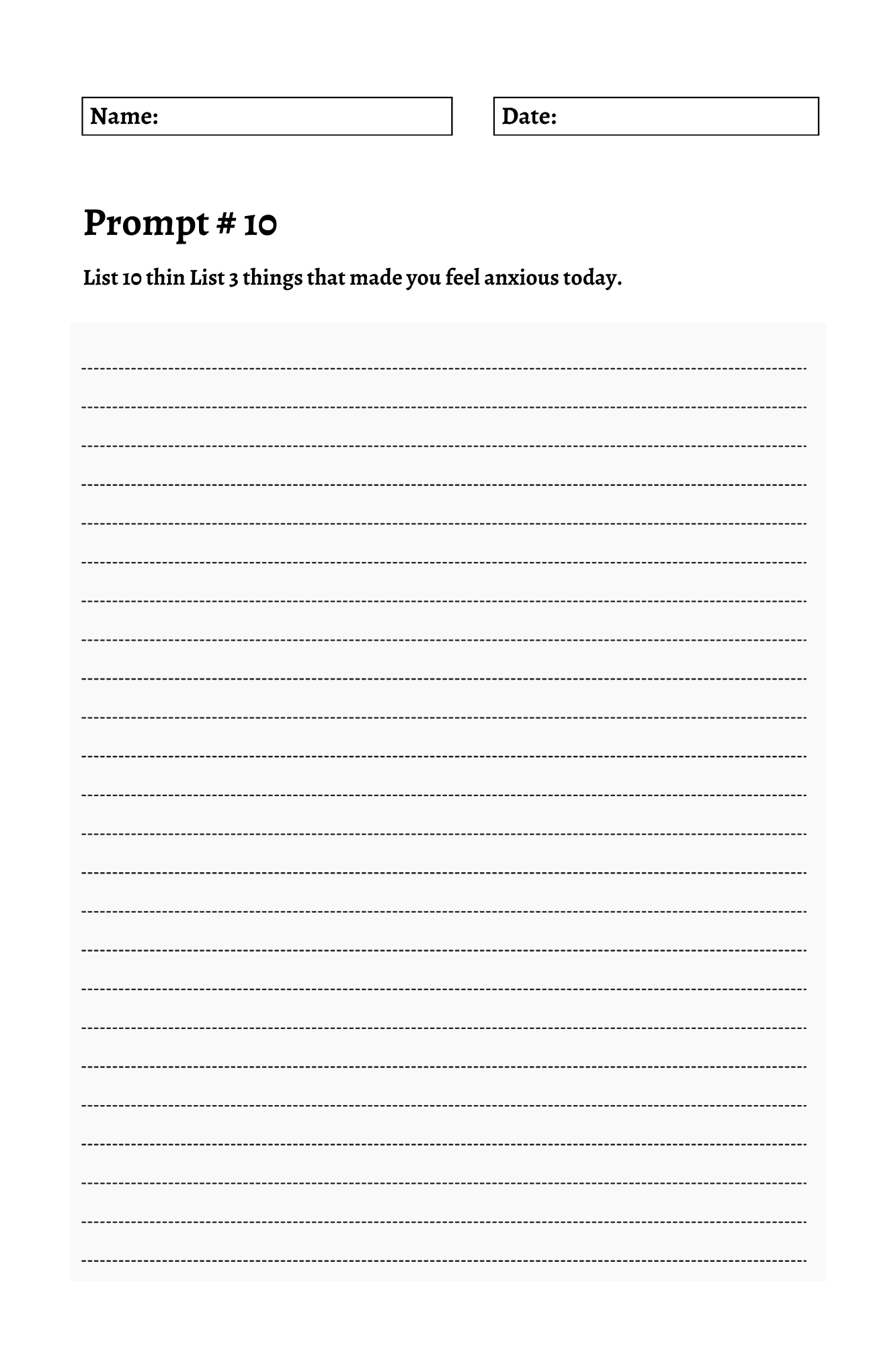 200 Mental Health Journey Prompts