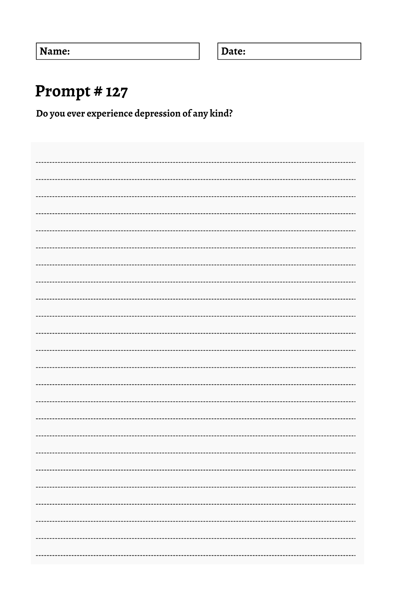 200 Mental Health Journey Prompts