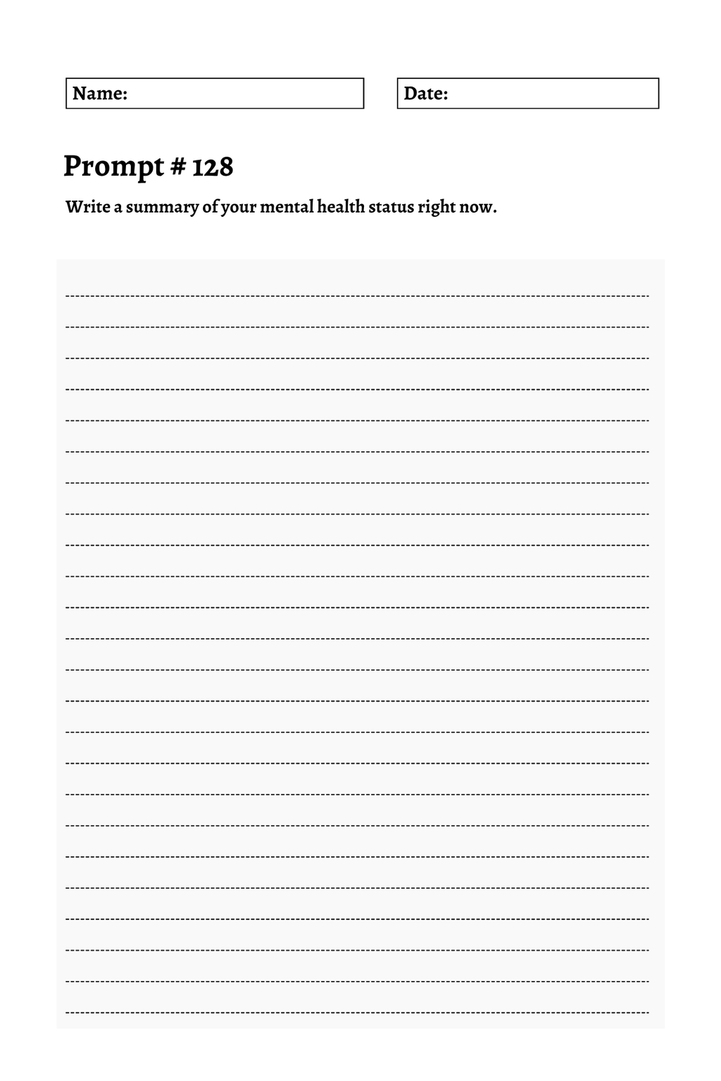 200 Mental Health Journey Prompts