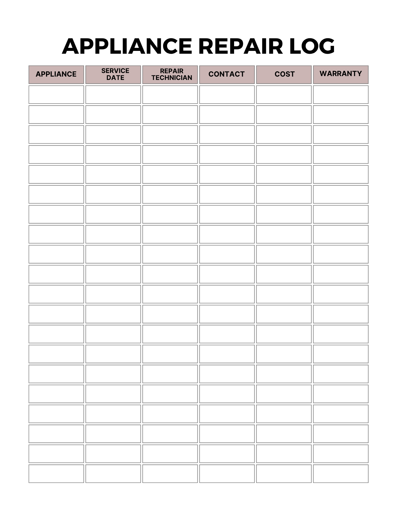 Home Maintenance Planner