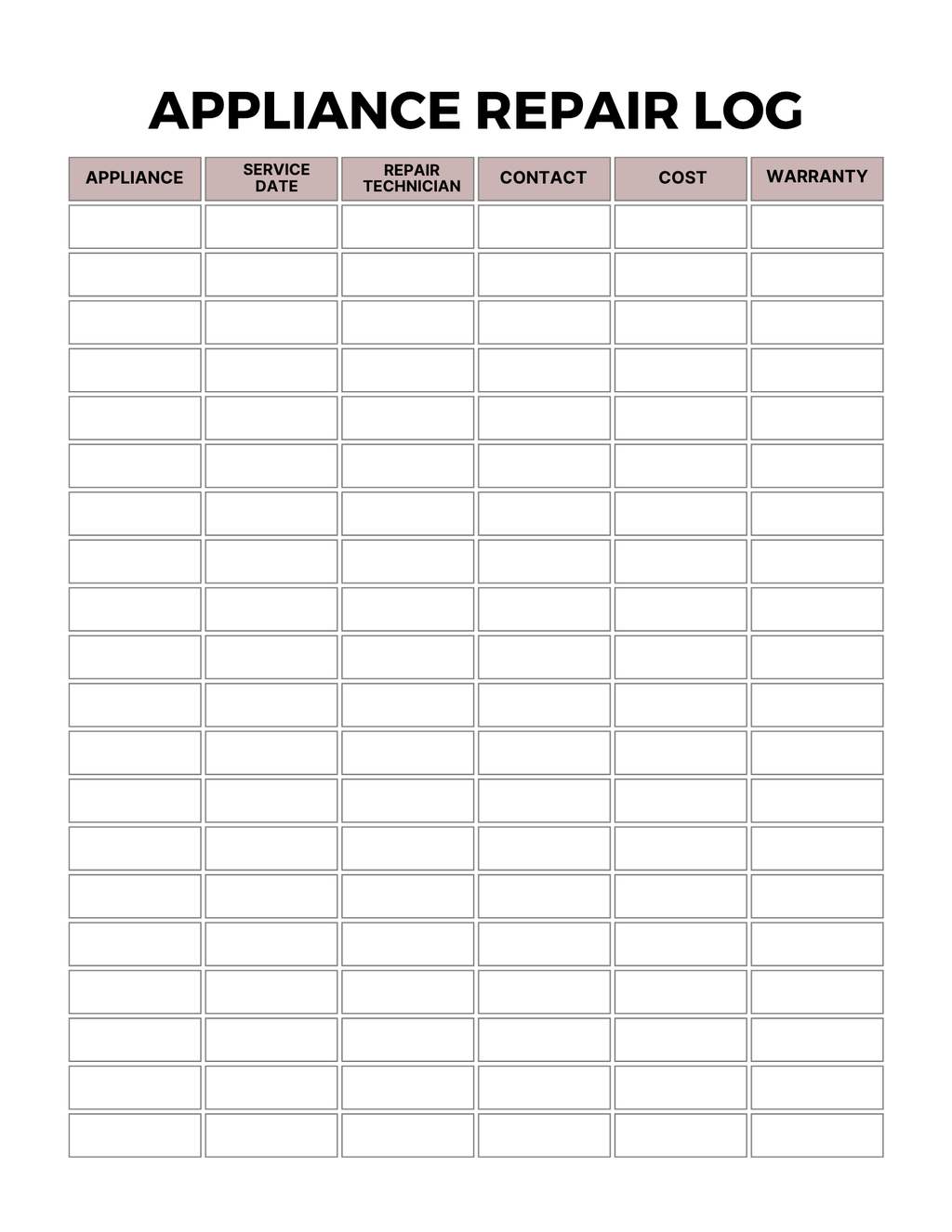 Home Maintenance Planner