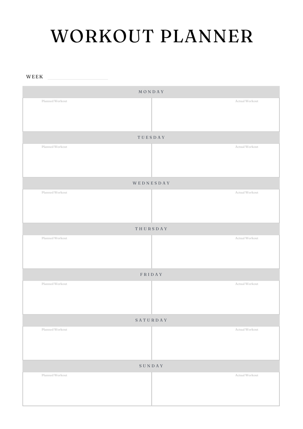 Ultimate Fitness Planner