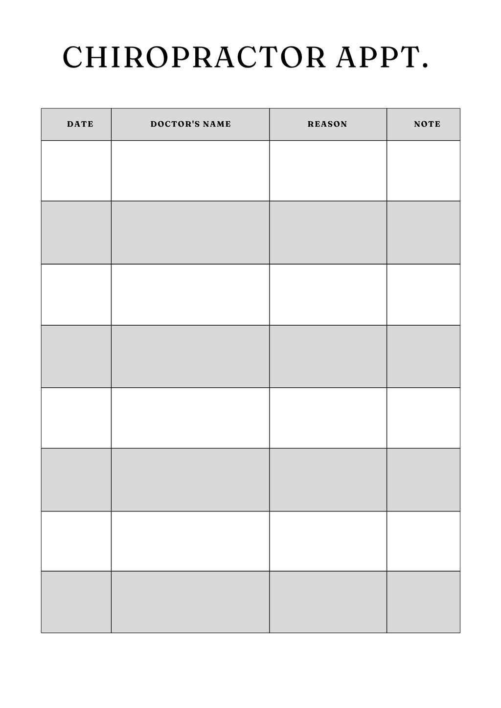 Comprehensive Medical Planner