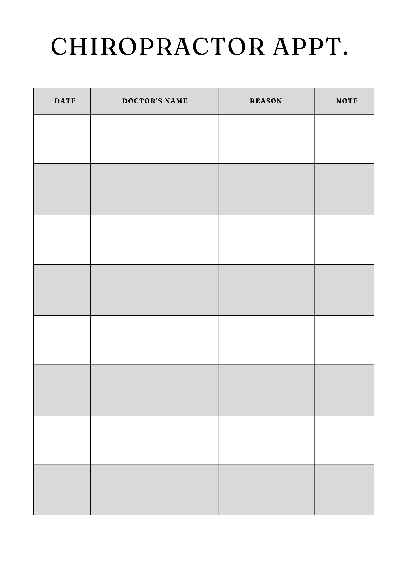 Comprehensive Medical Planner