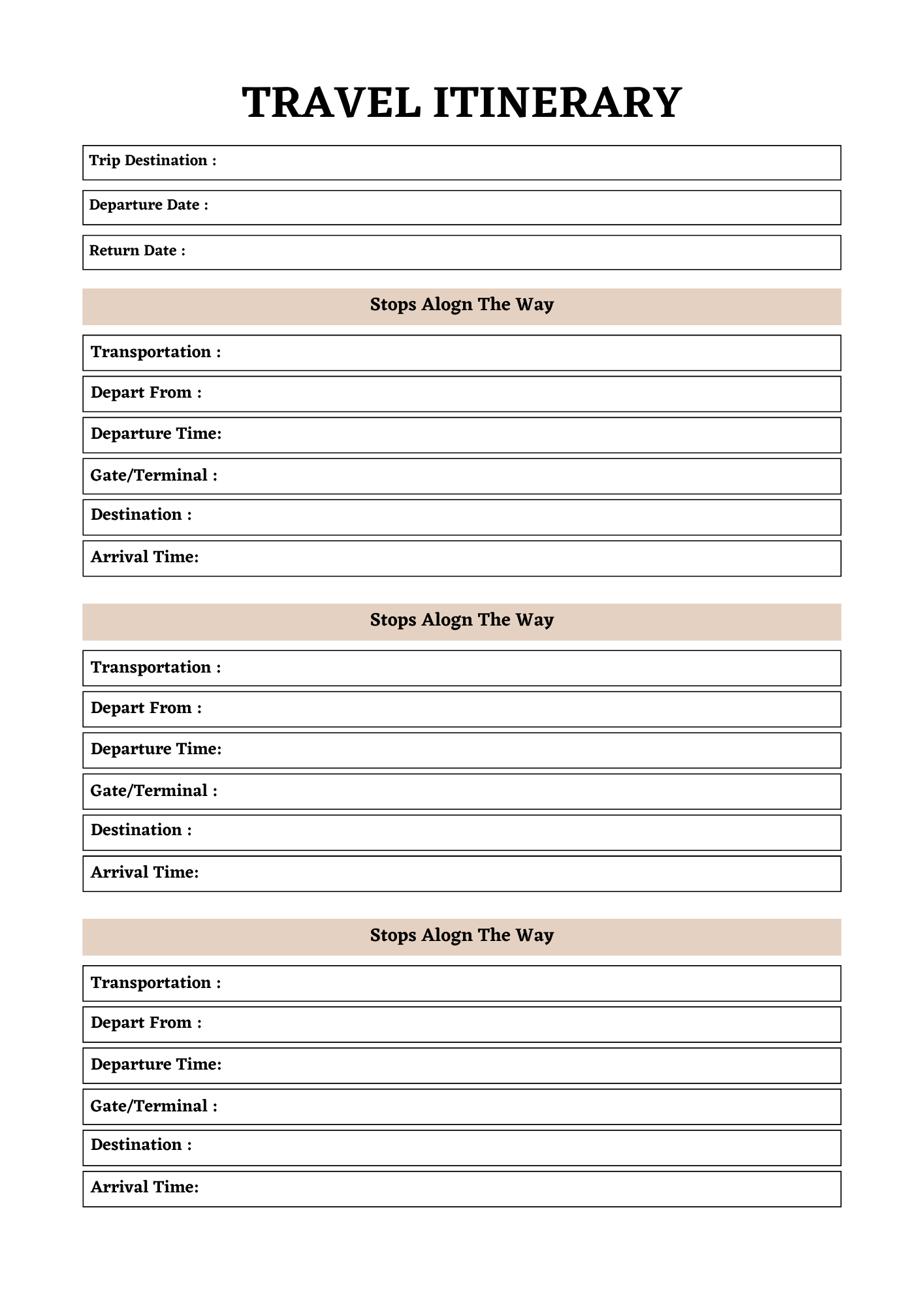 Travel Planner