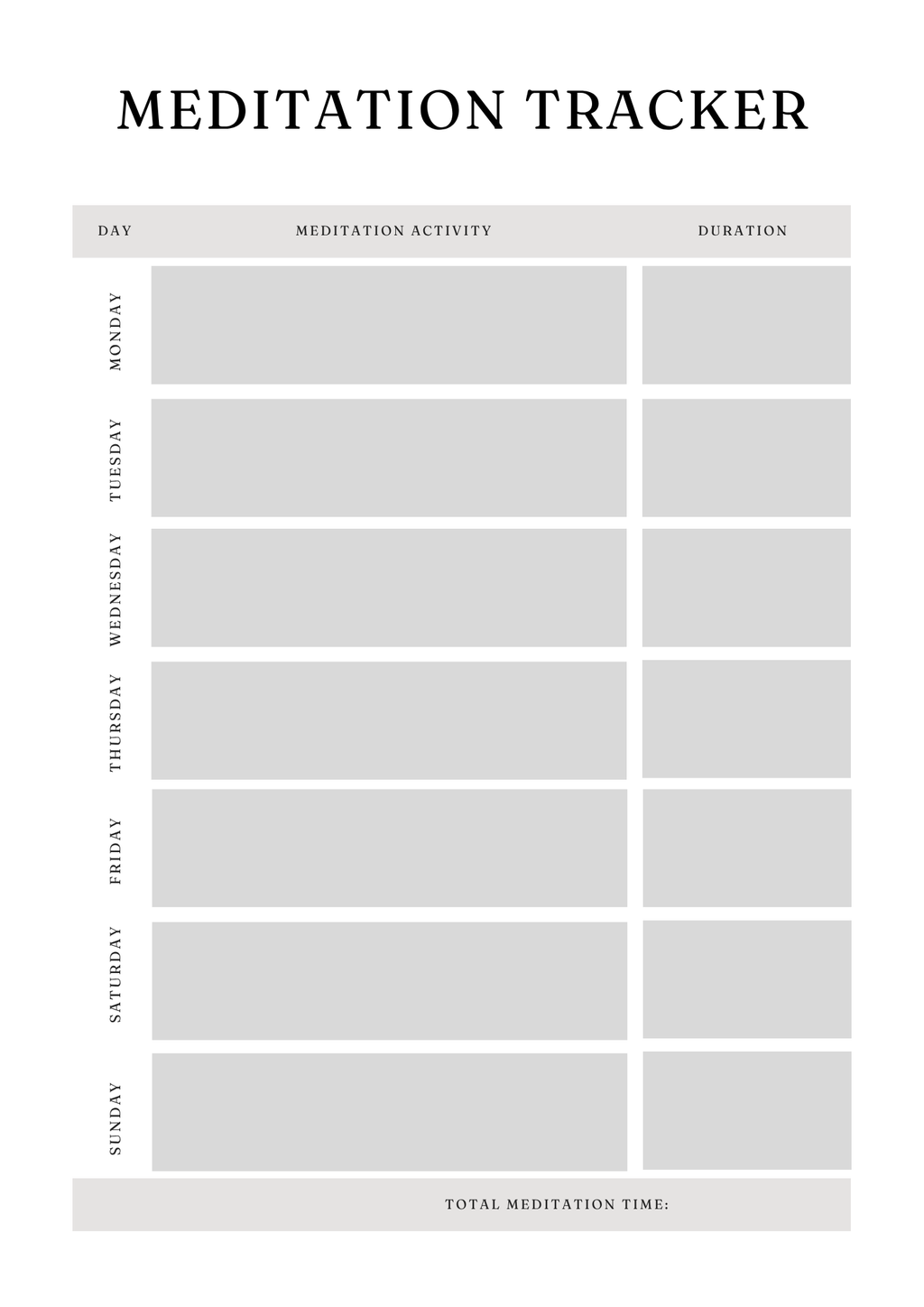 Serenity Yoga Planner