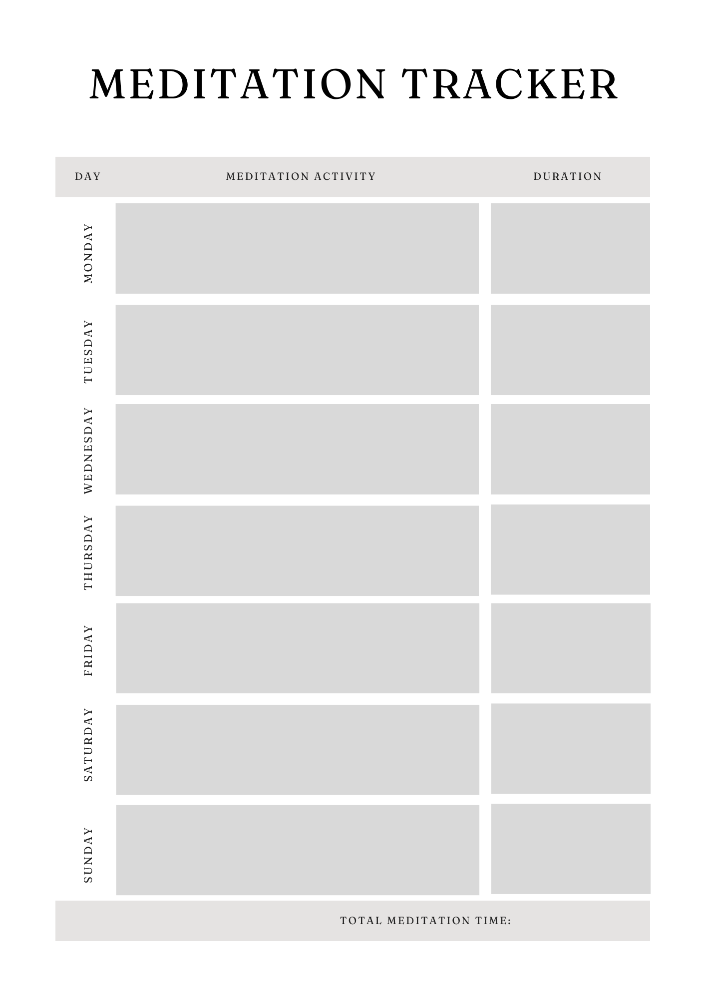 Serenity Yoga Planner