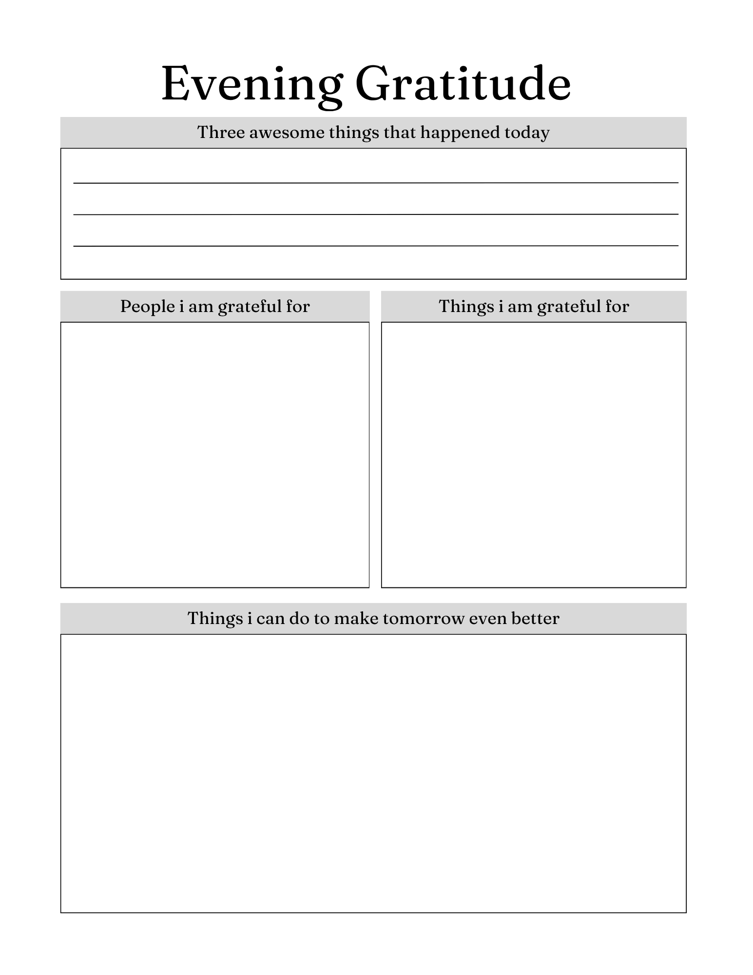 Serenity Prayer Journal