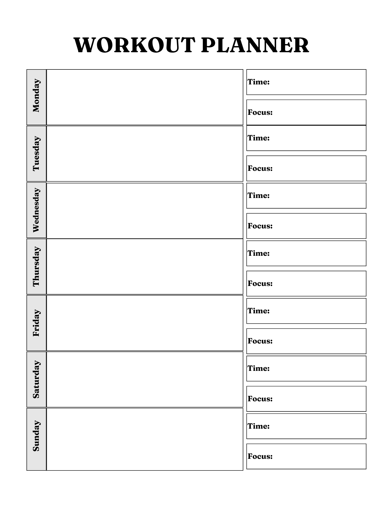 ADHD Wellness Planner