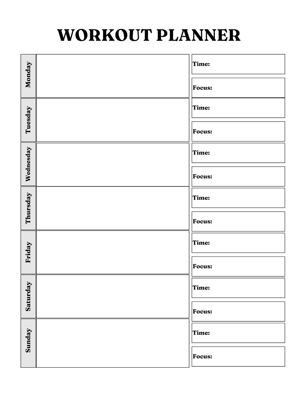 ADHD Wellness Planner