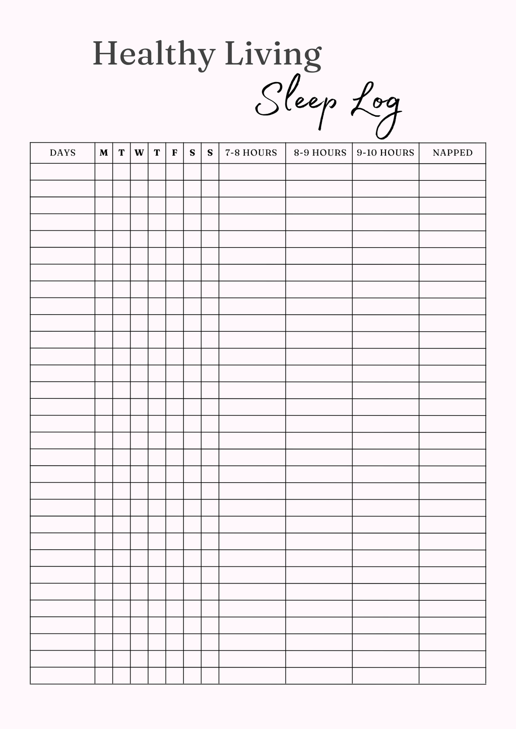 Healthy Living Journal