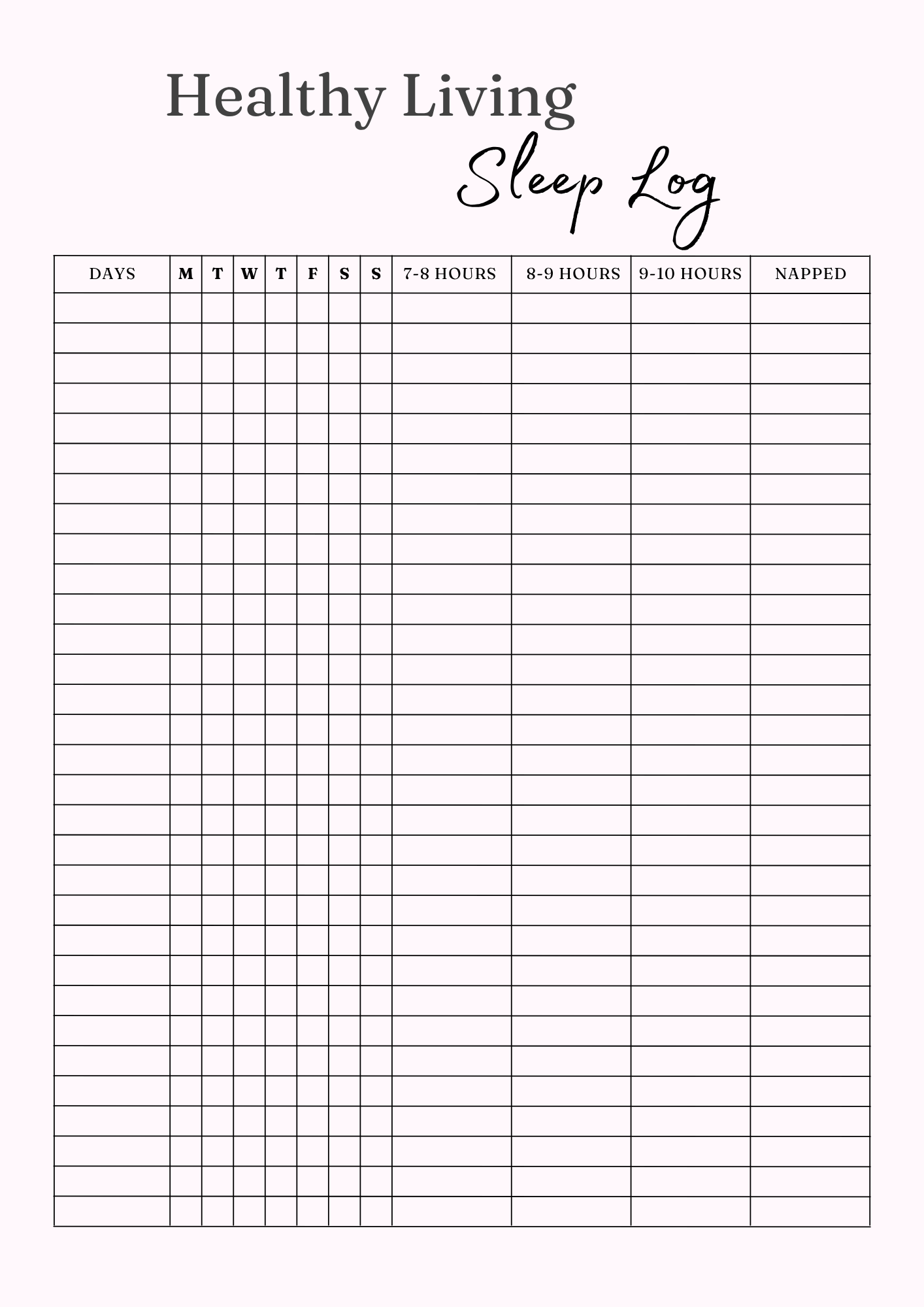 Healthy Living Journal