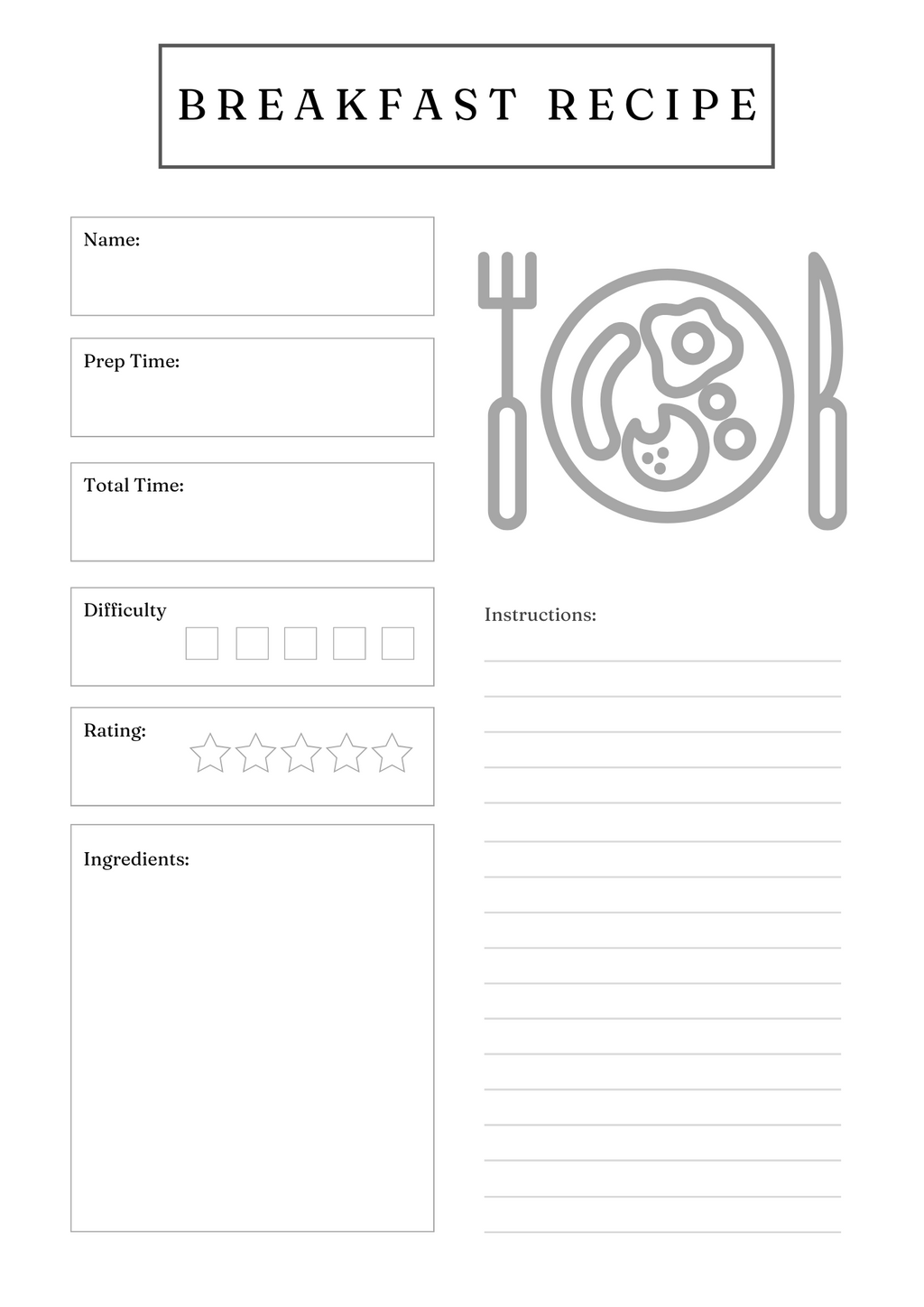 Gourmet Recipe Card Set & Bundle