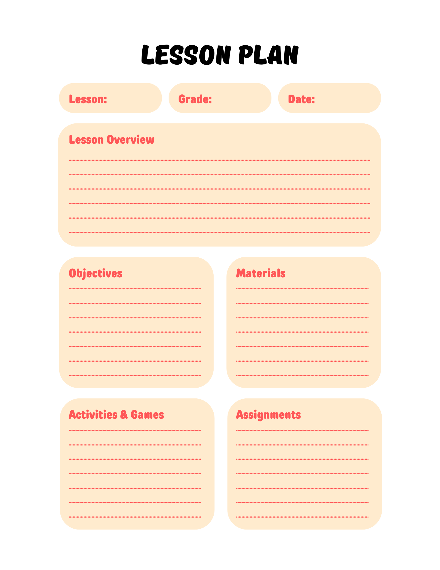 Back -to-school Planner