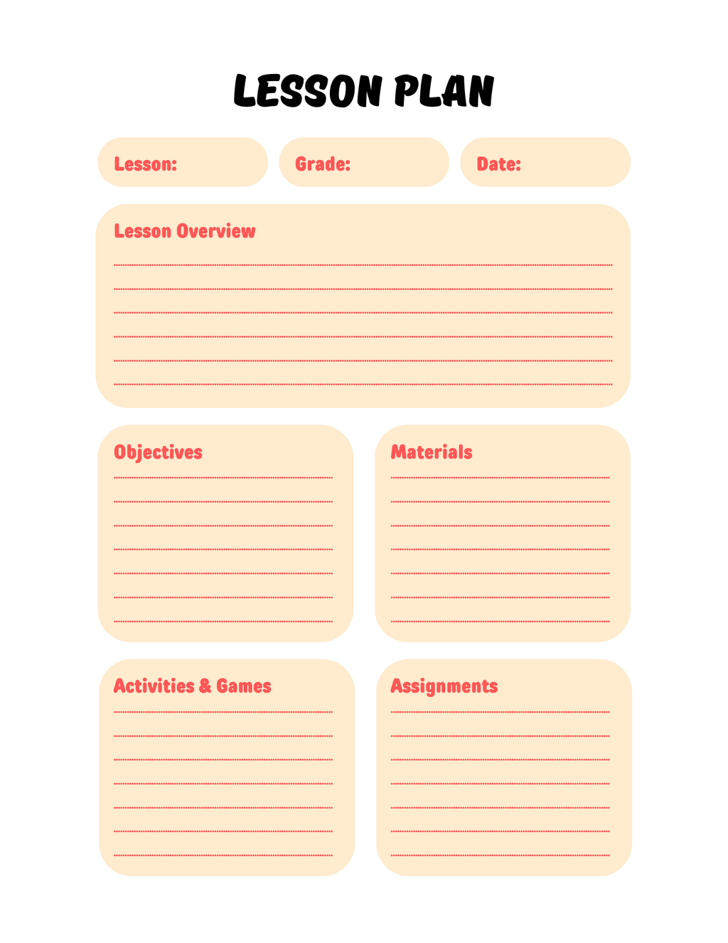 Back -to-school Planner