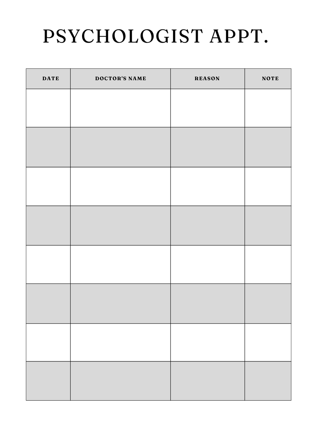 Comprehensive Medical Planner