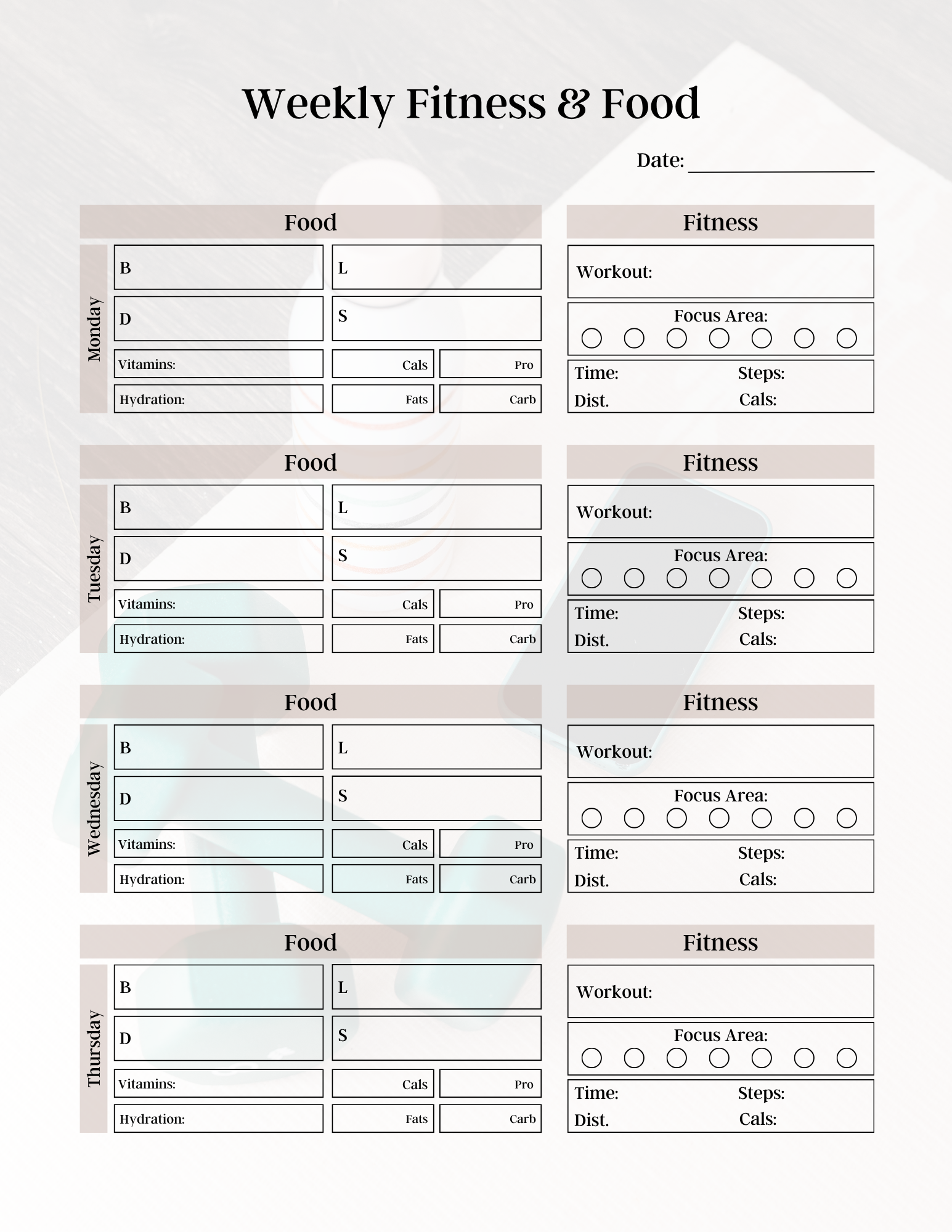 Ultimate Fitness Planner