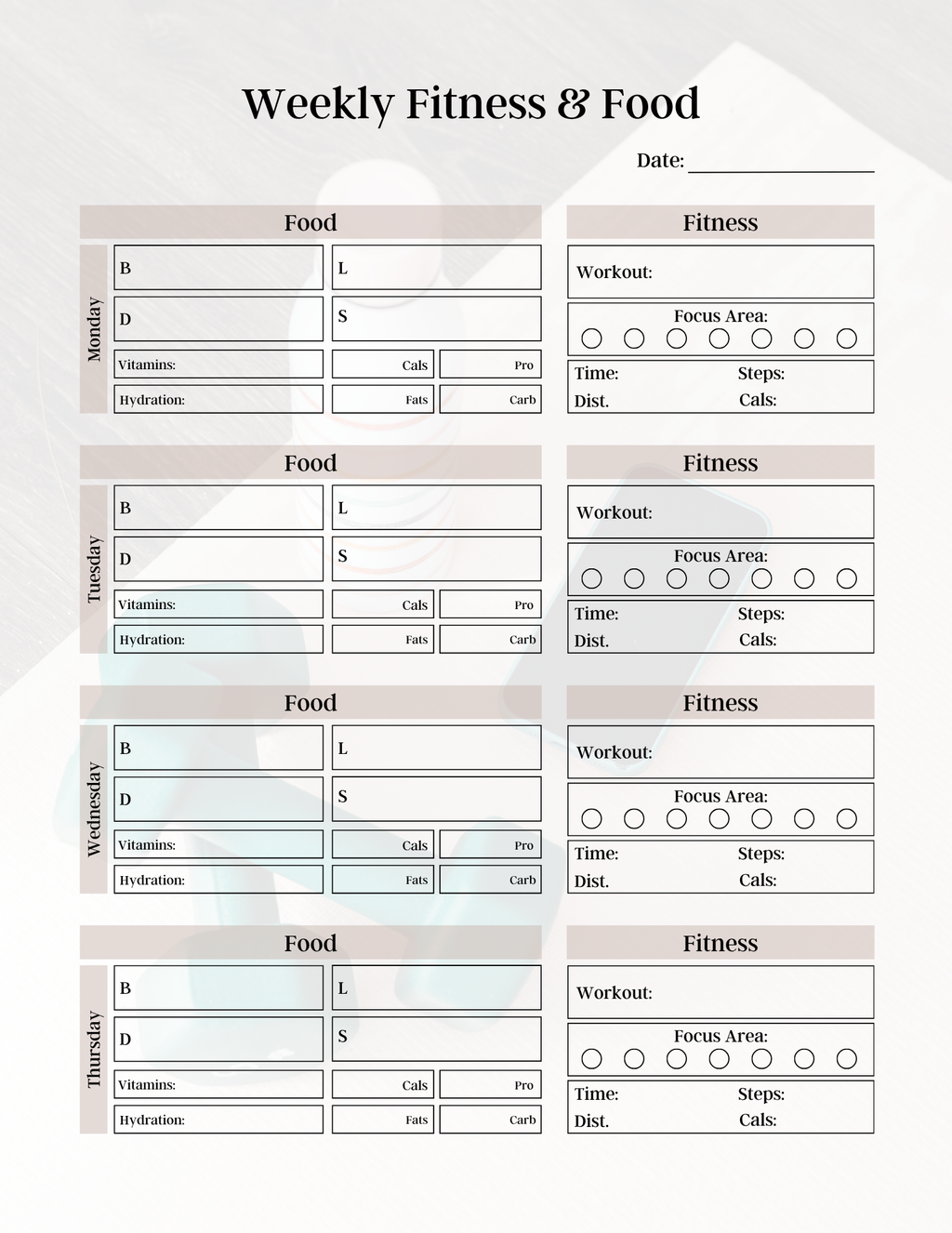 Ultimate Fitness Planner