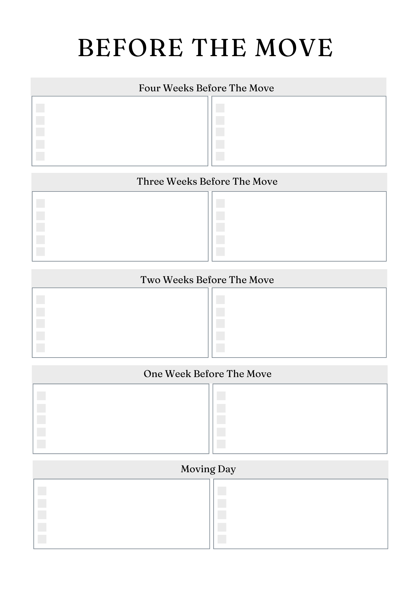 Ultimate Relocation Planner