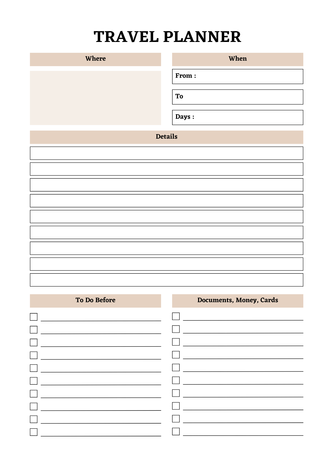 Travel Planner