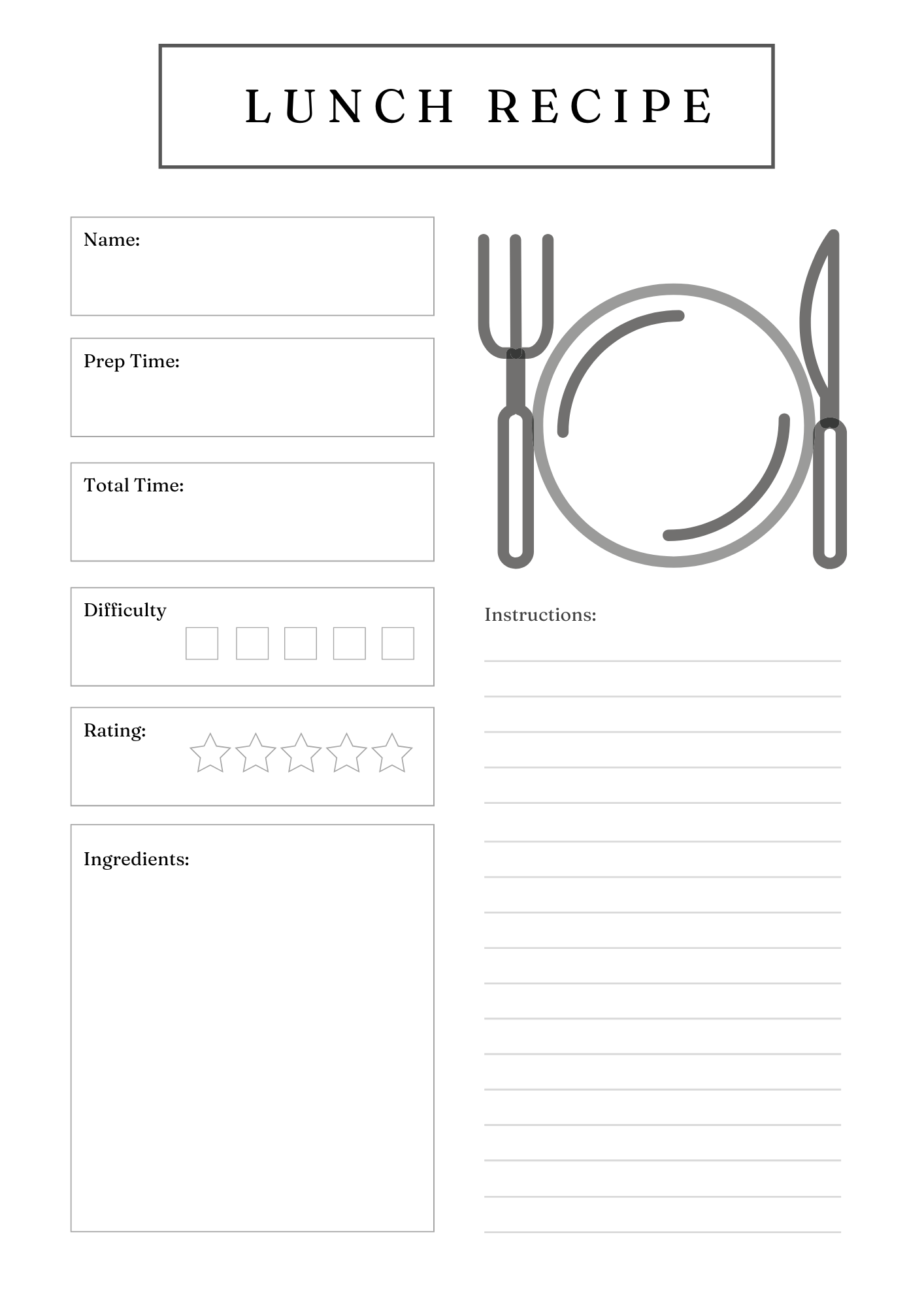 Gourmet Recipe Card Set & Bundle