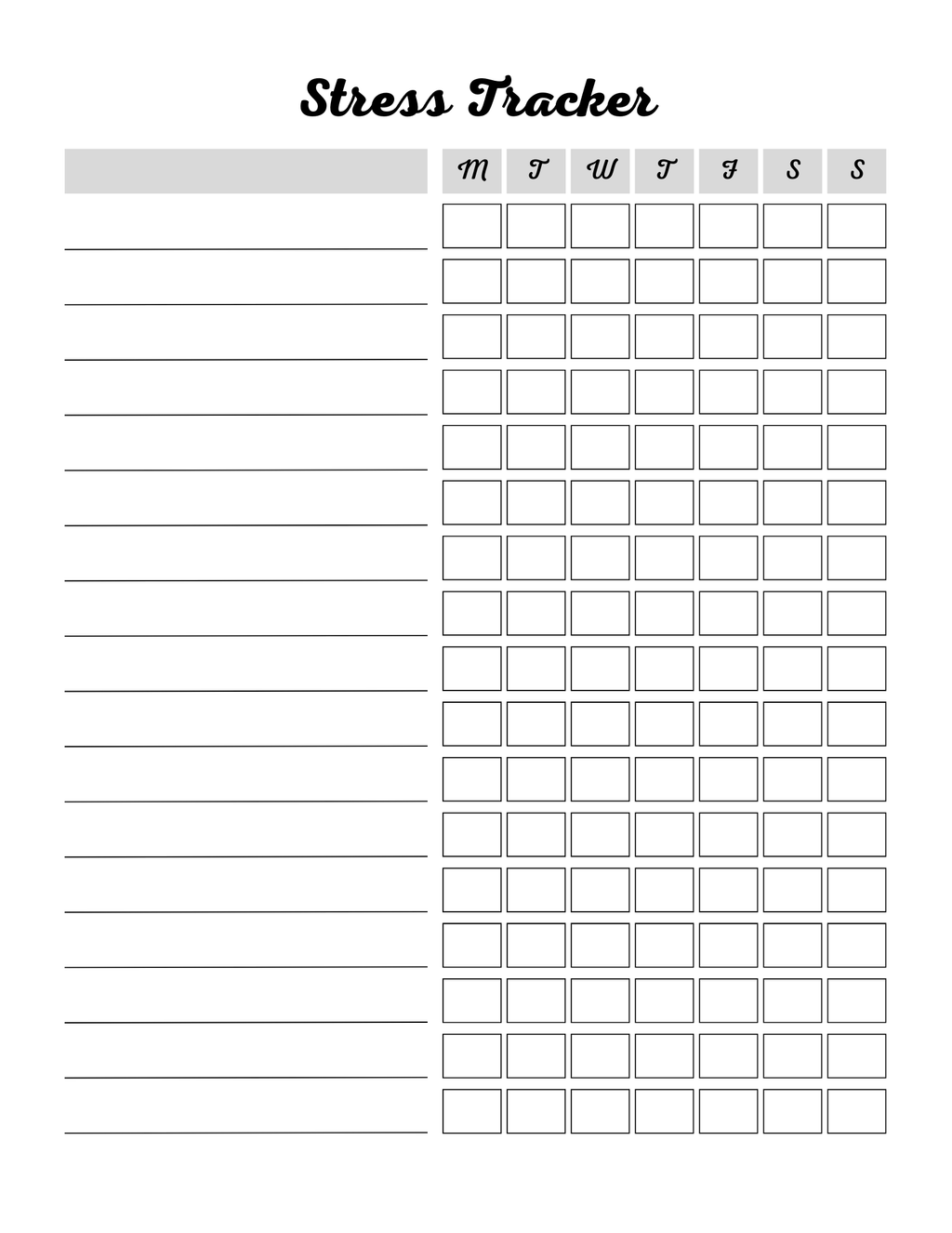 Stress Processing Journal