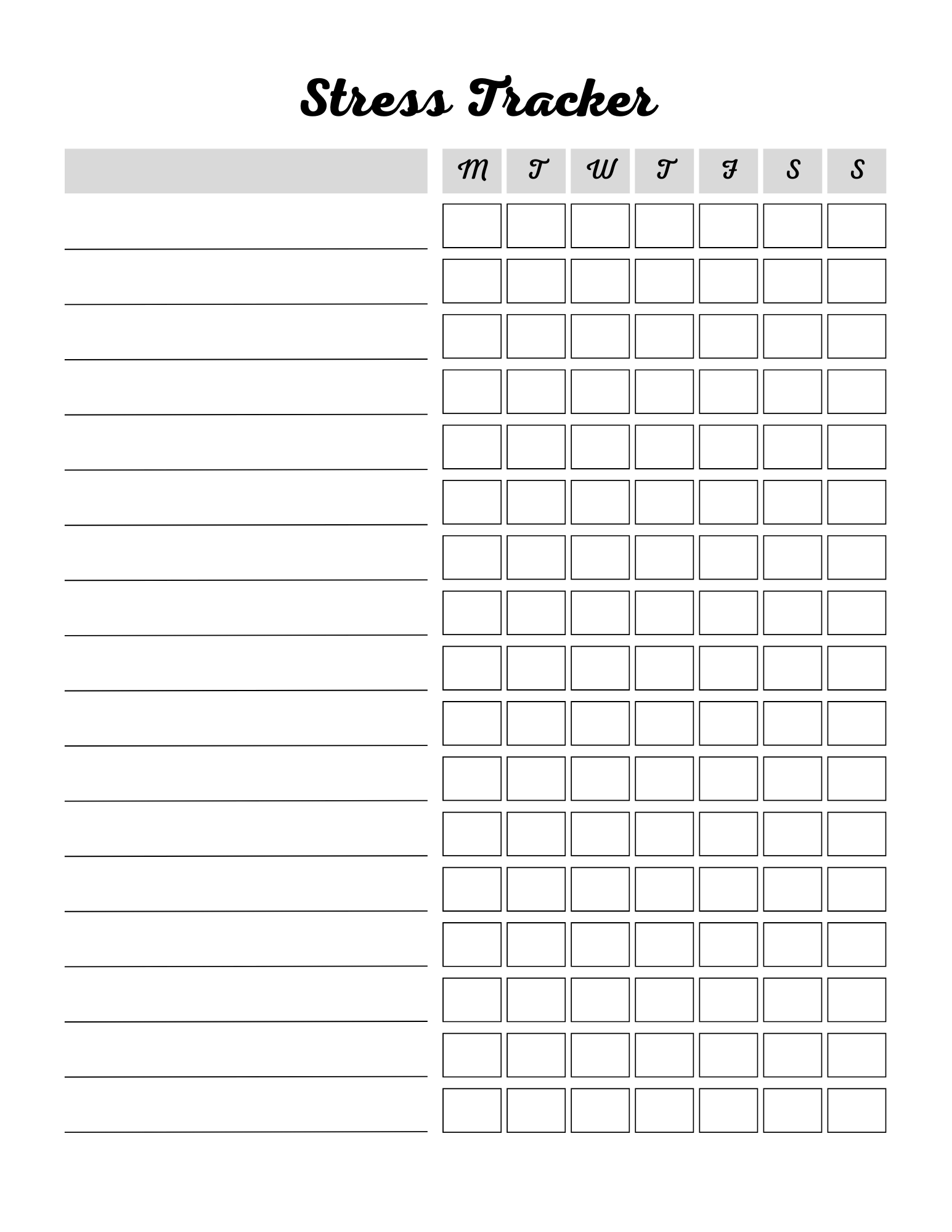 Stress Processing Journal