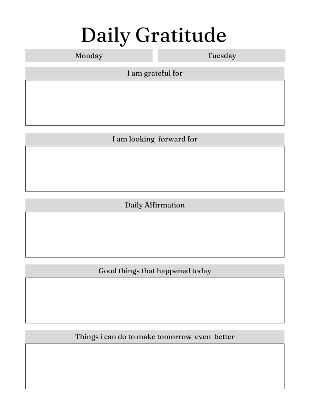 Serenity Prayer Journal