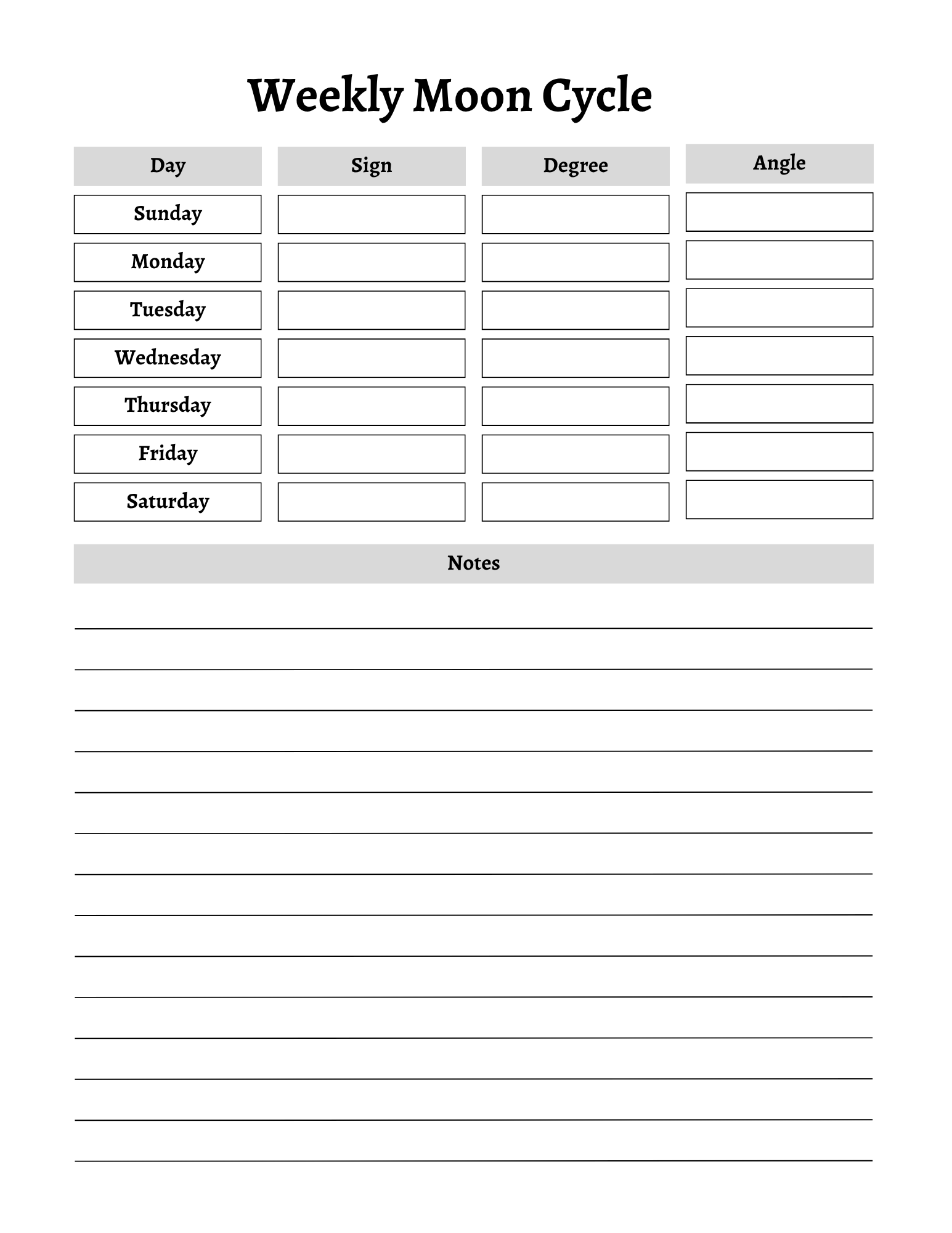 Witchy Planner