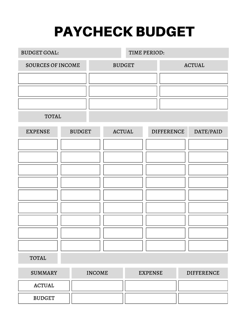 Budget & Financial Planner