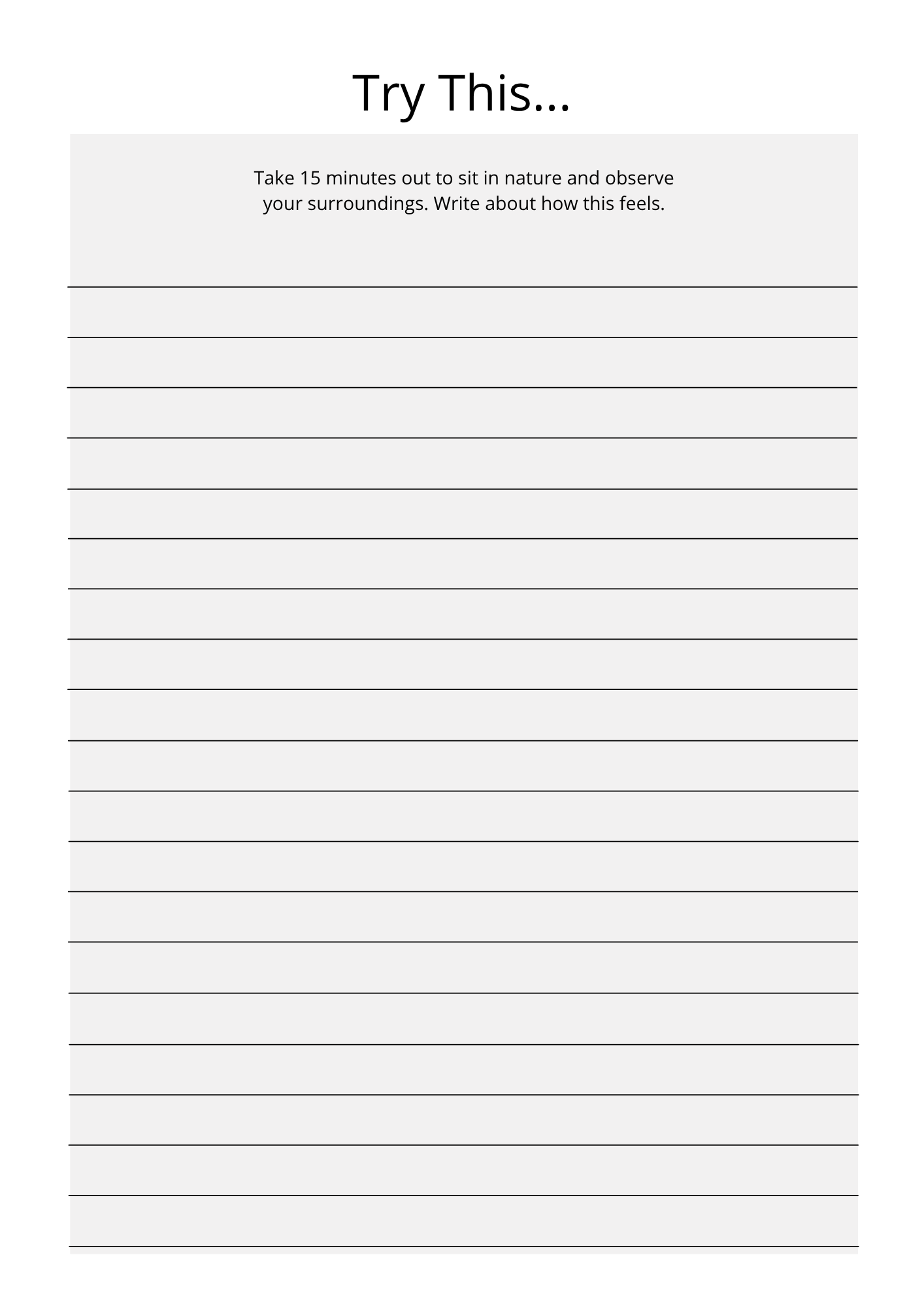 Serenity Journal