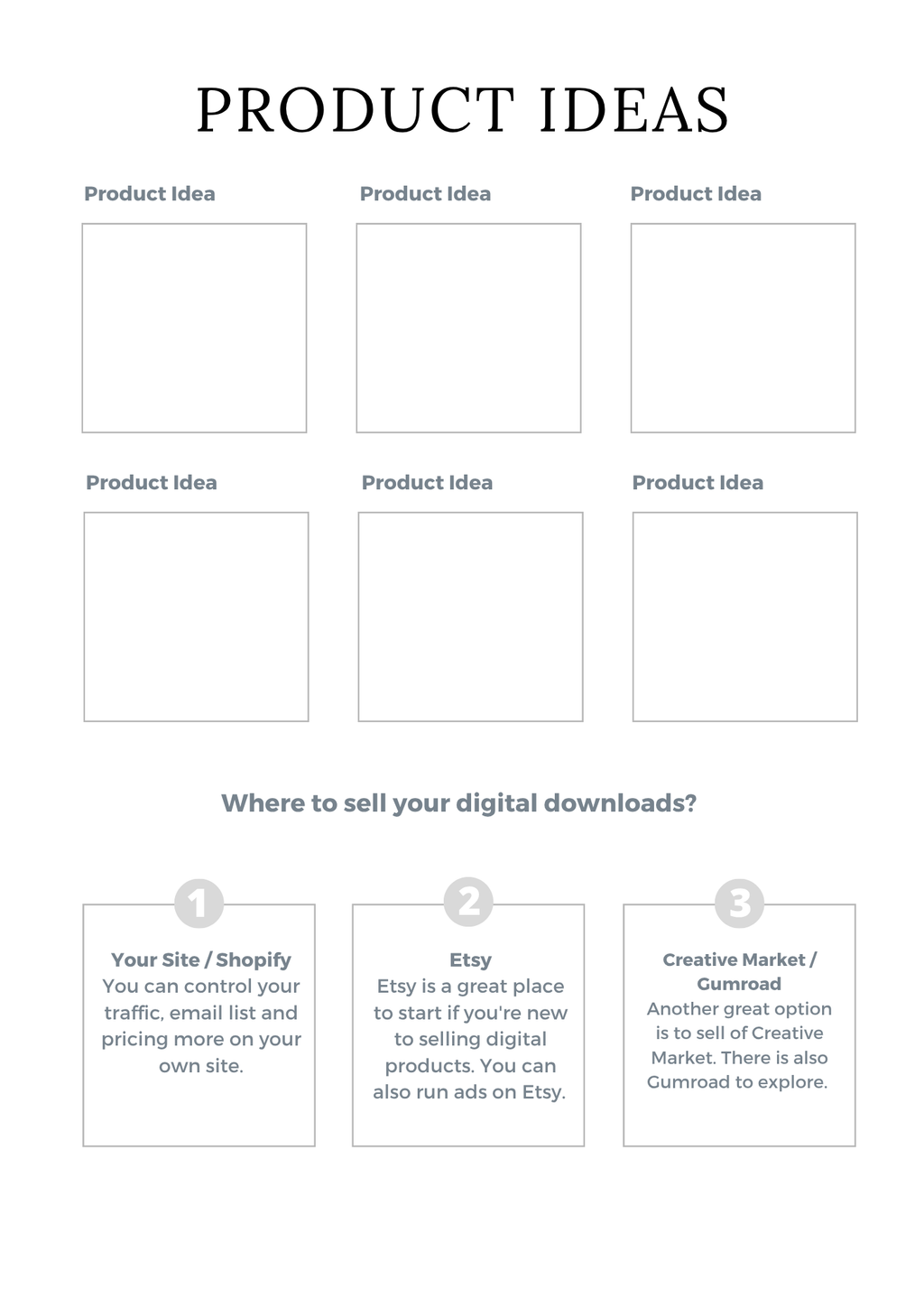 Digital Product Planner