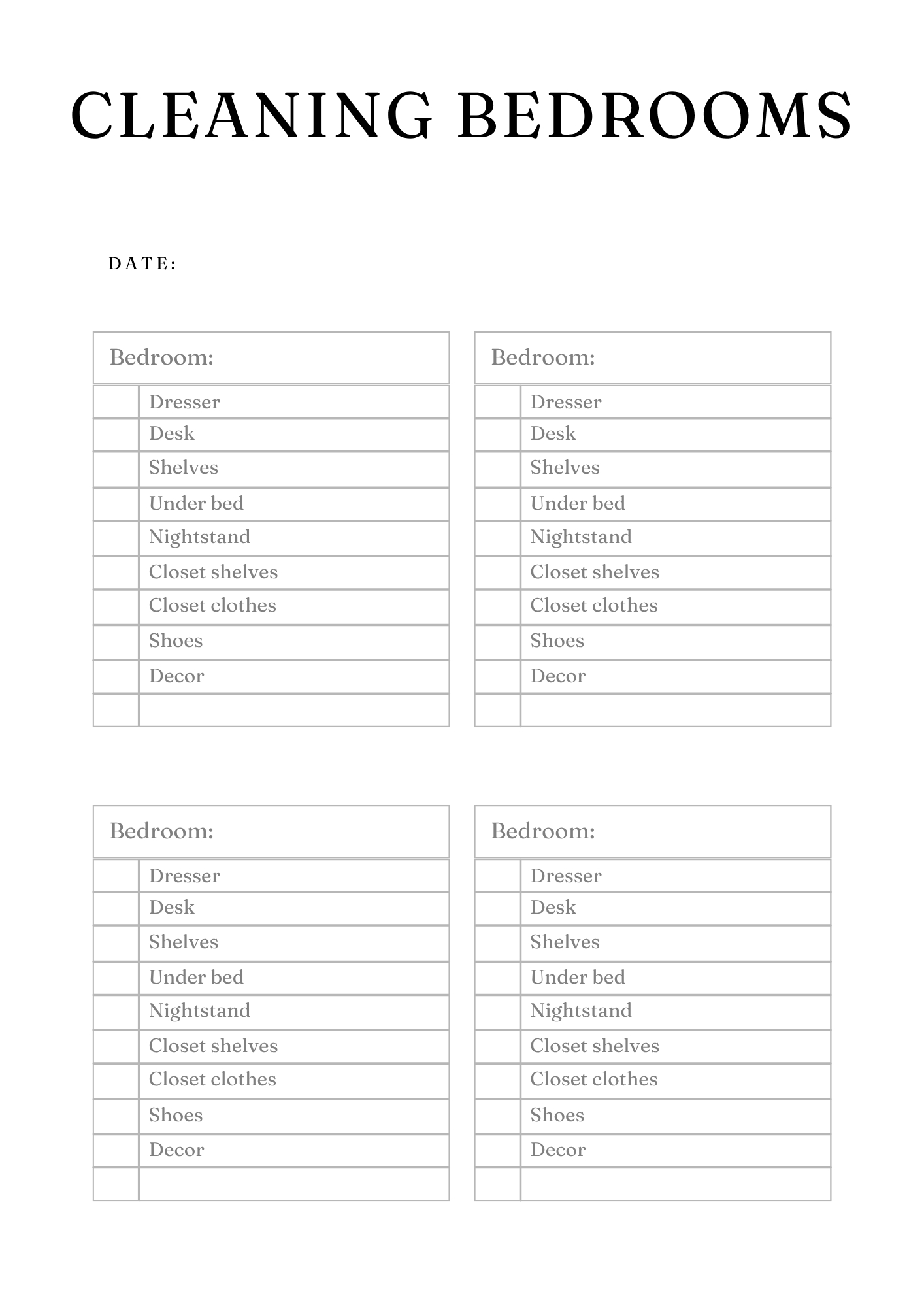 Ultimate Decluttering & Cleaning Planner