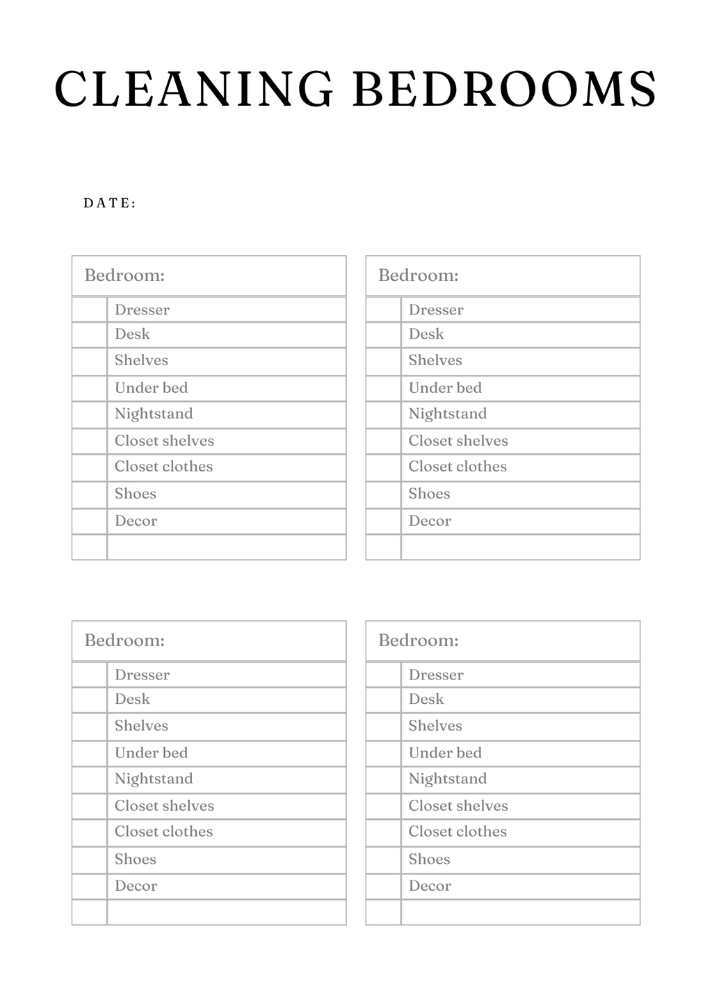 Ultimate Decluttering & Cleaning Planner