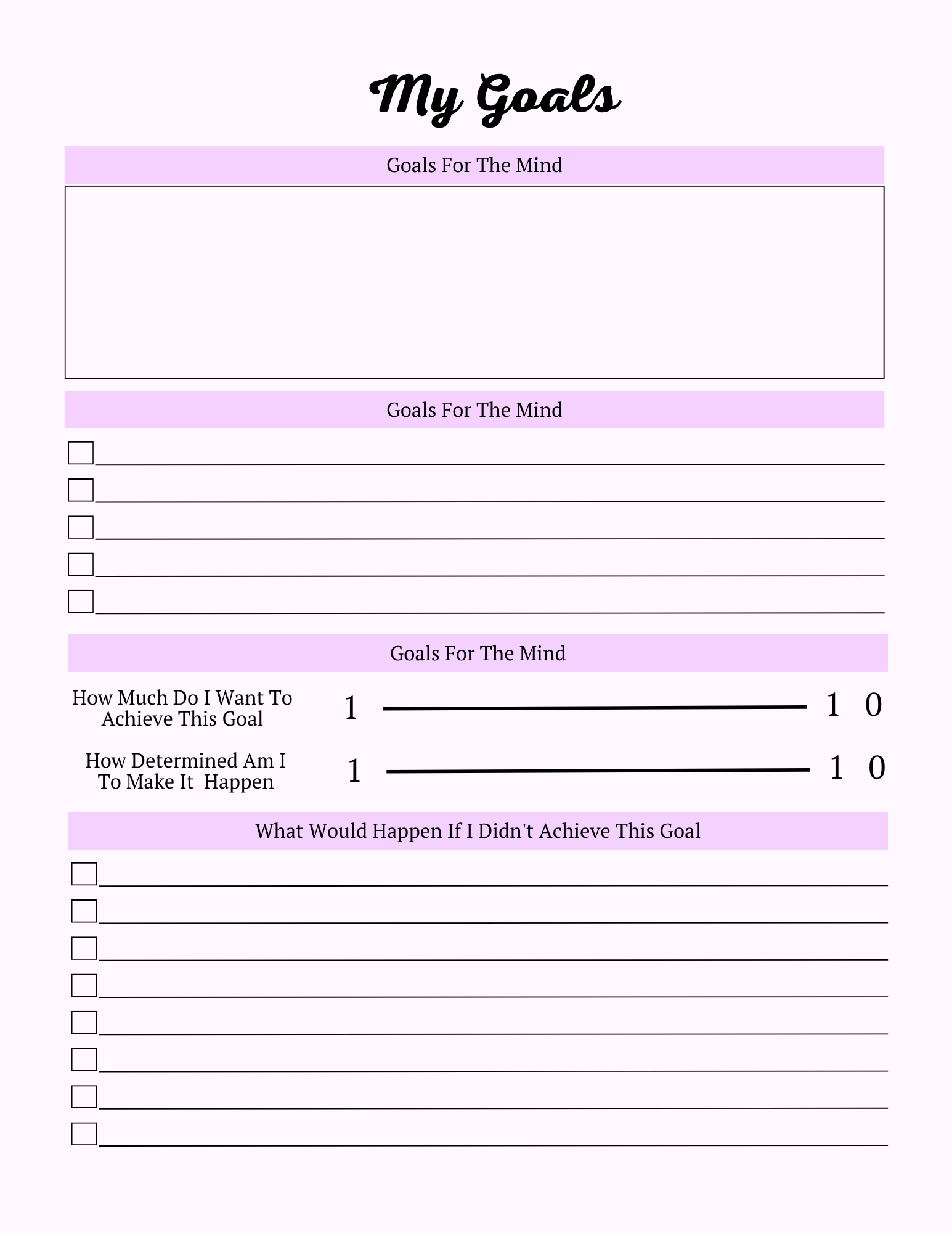 Colorful Self Care Planner