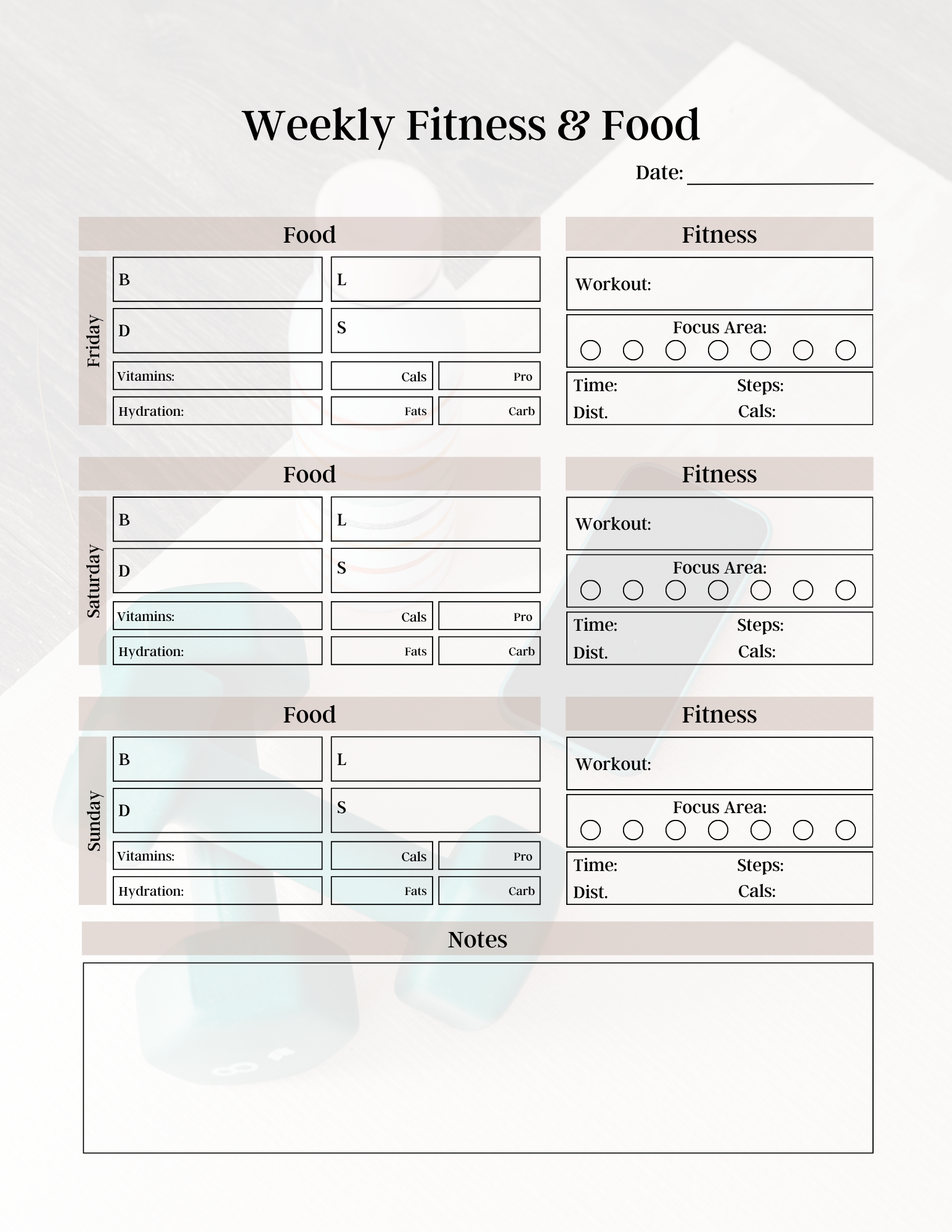Ultimate Fitness Planner