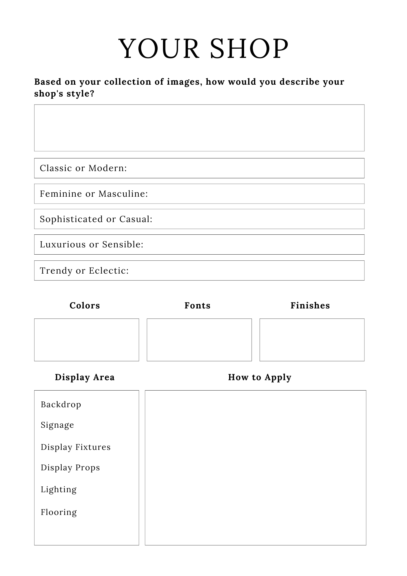 Handmade Business Planner