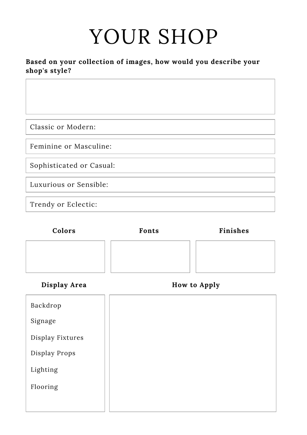 Handmade Business Planner
