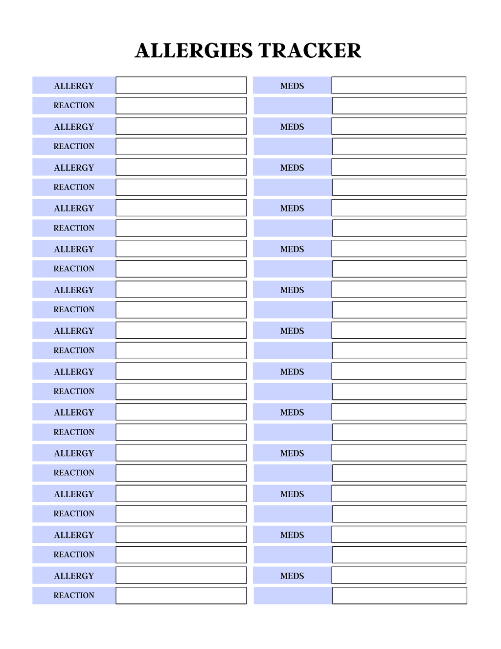 Comprehensive Medical Planner