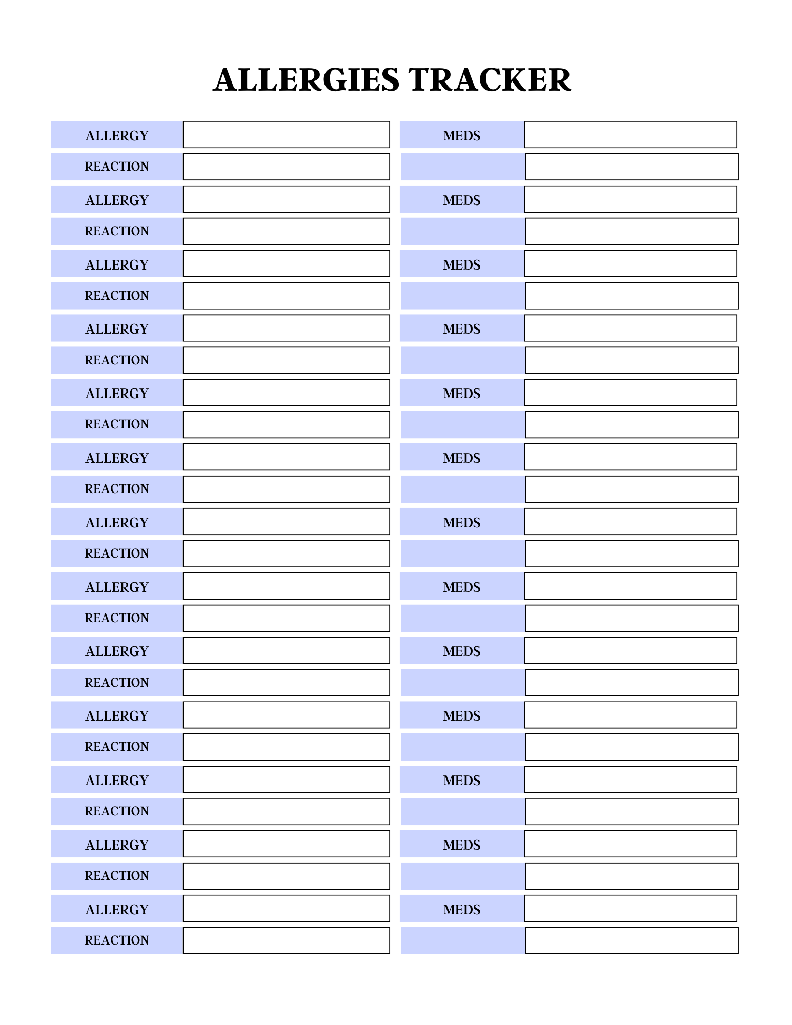 Comprehensive Medical Planner