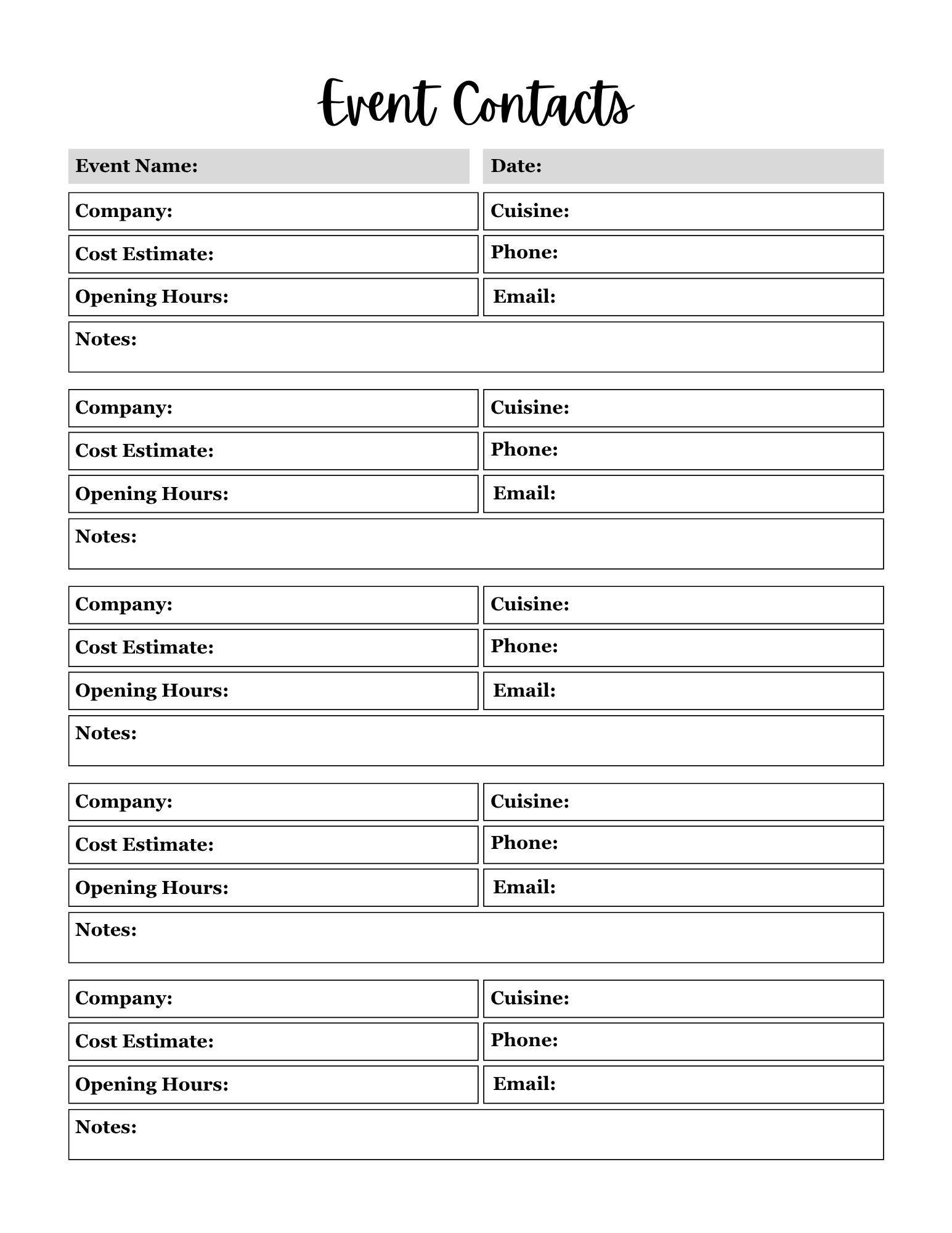 Event Planner
