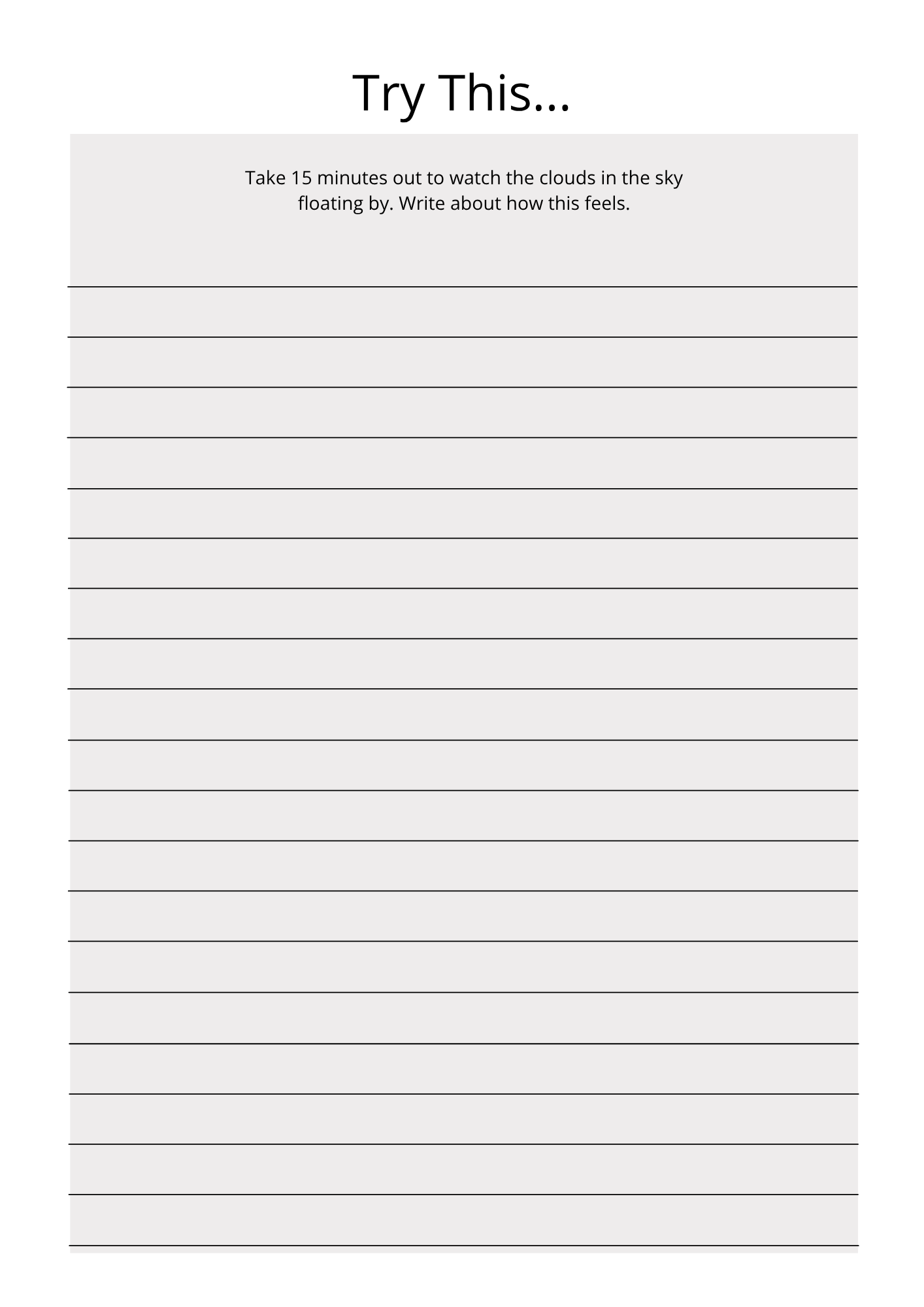 Serenity Journal