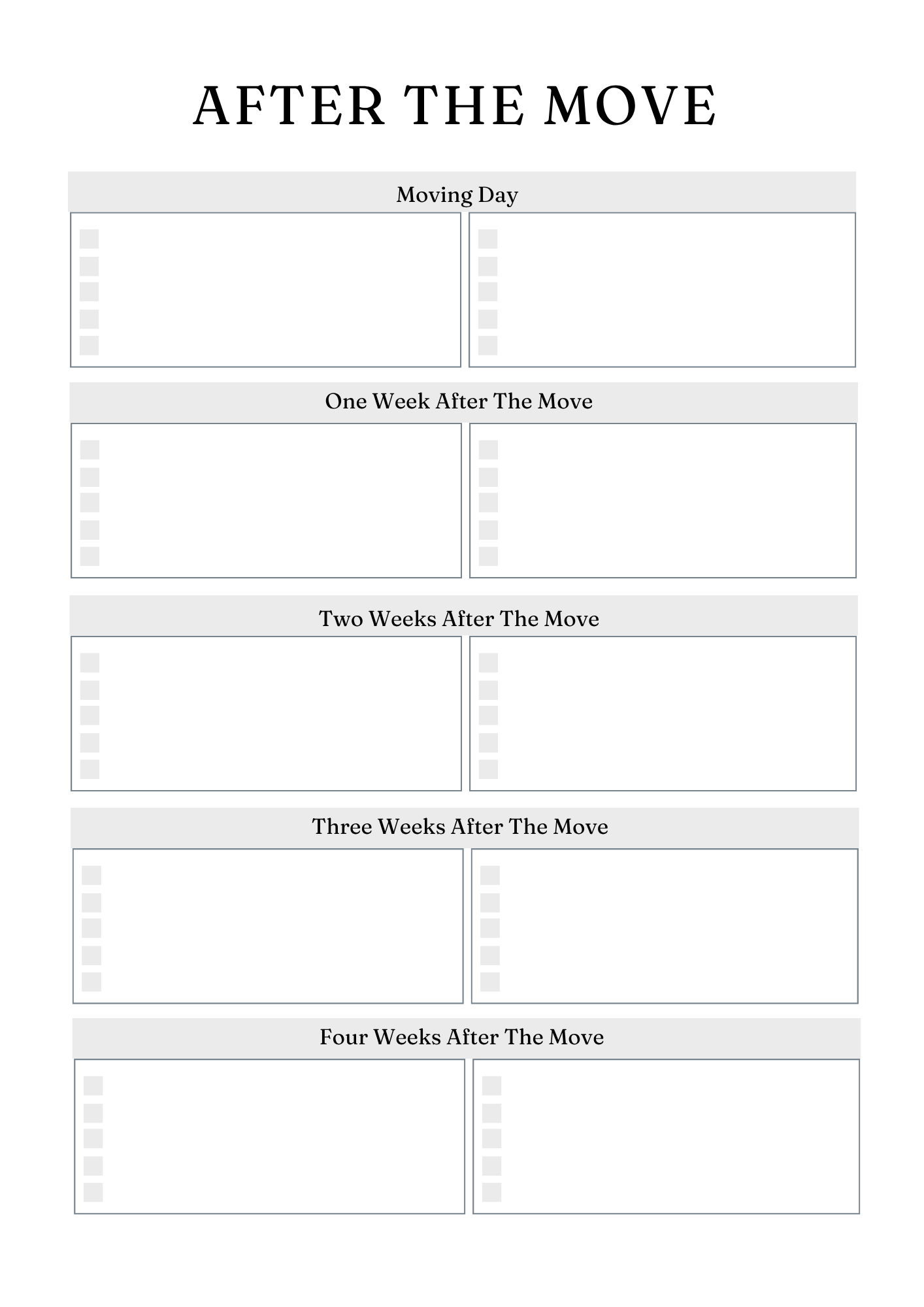 Ultimate Relocation Planner