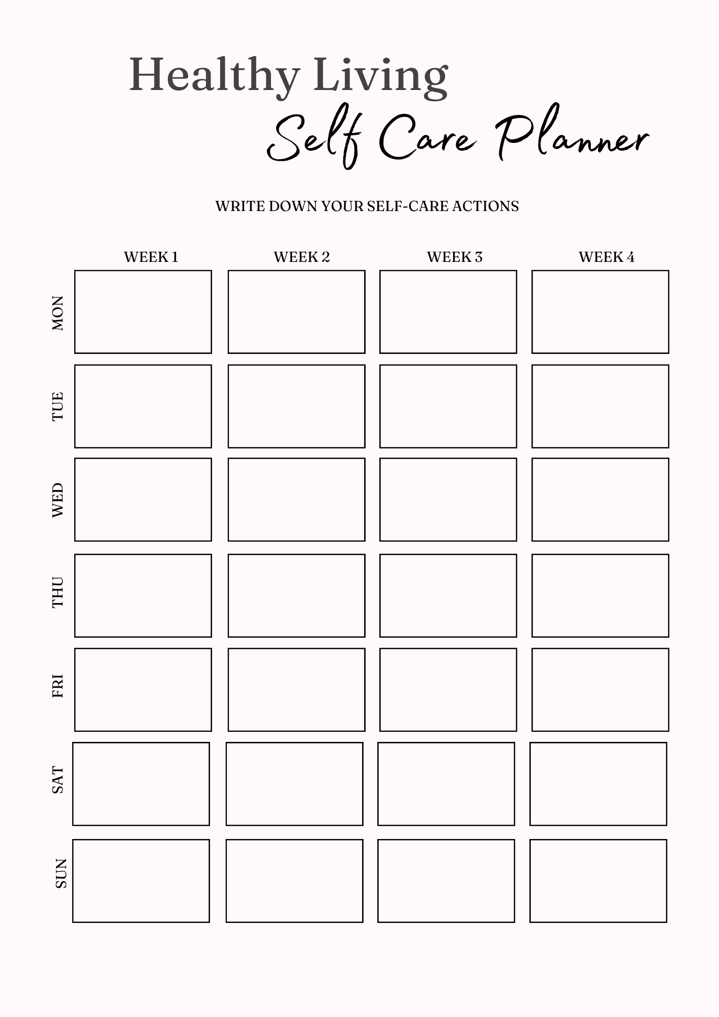 Healthy Living Journal