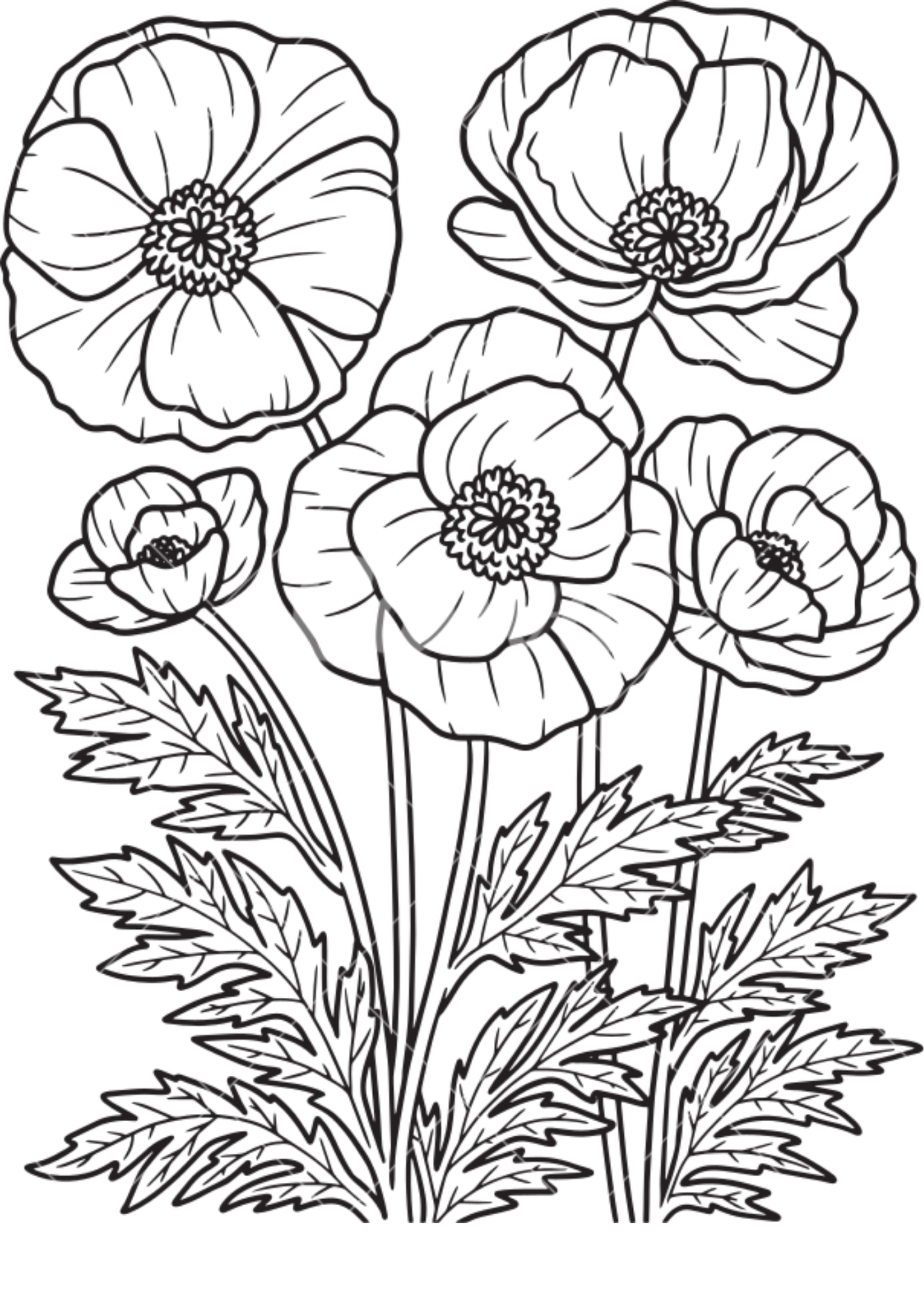 Vibrant Floral Coloring Set