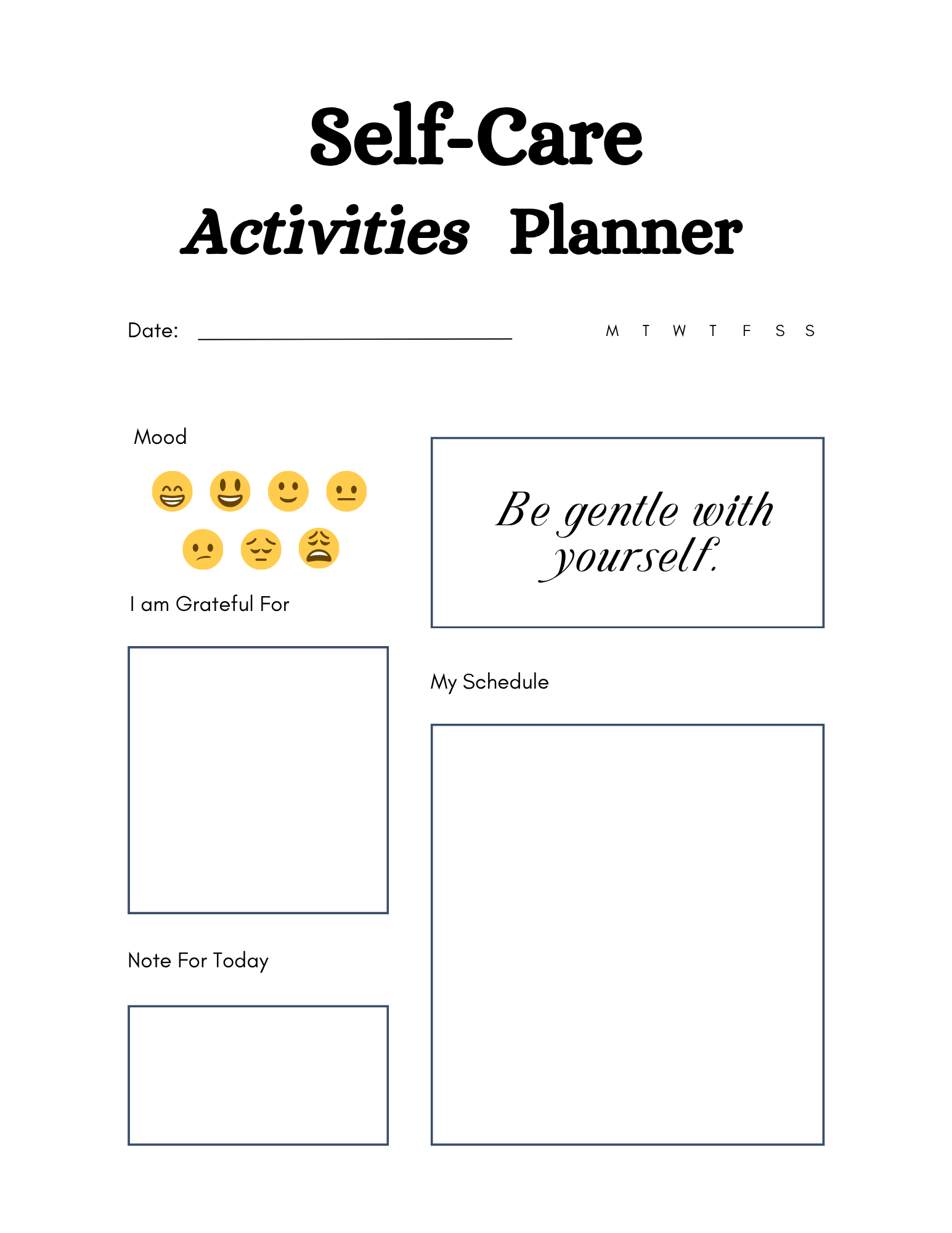 Mental Health Planner 56 Colorful