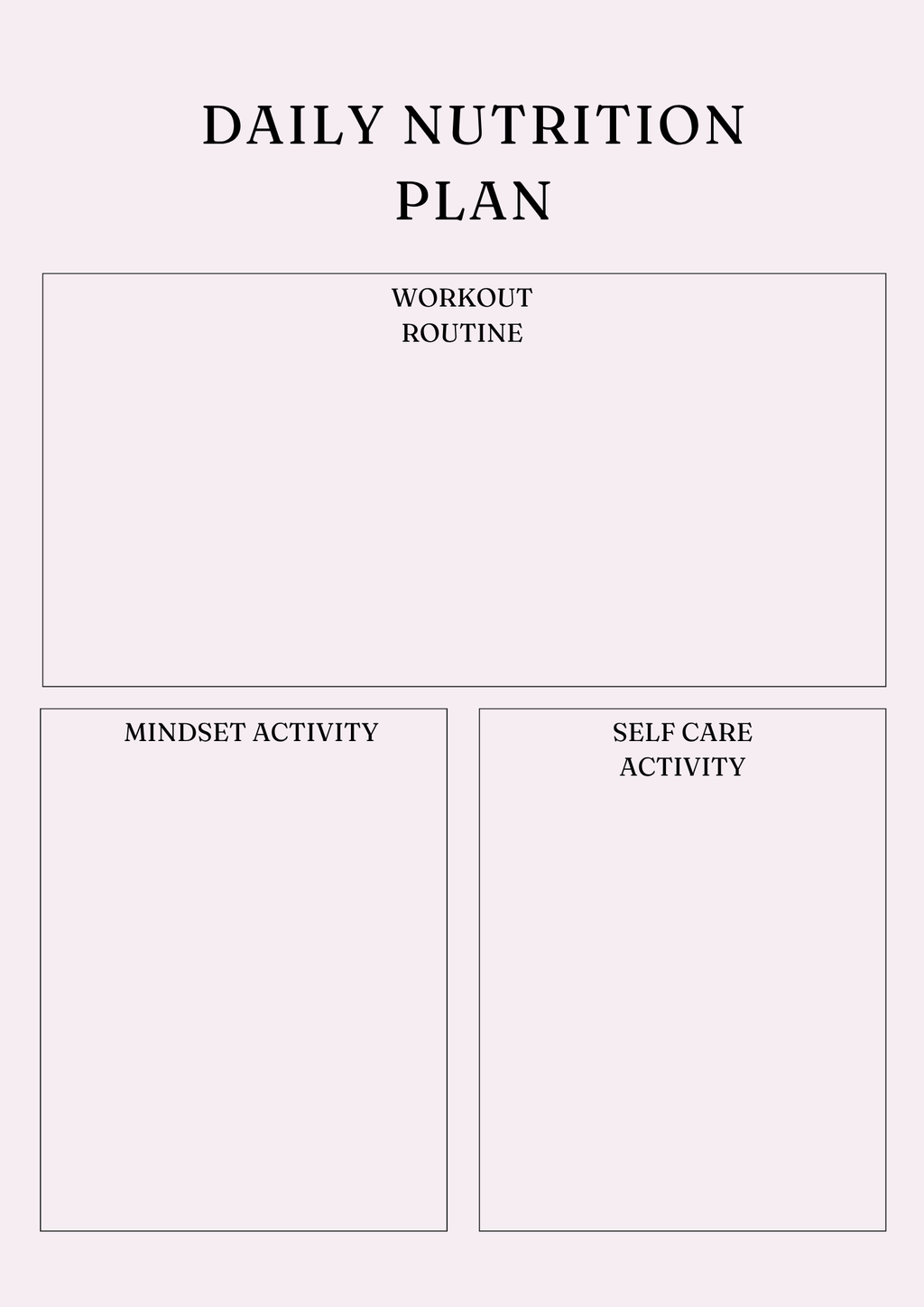 Ultimate Nutrition Wellness Planner