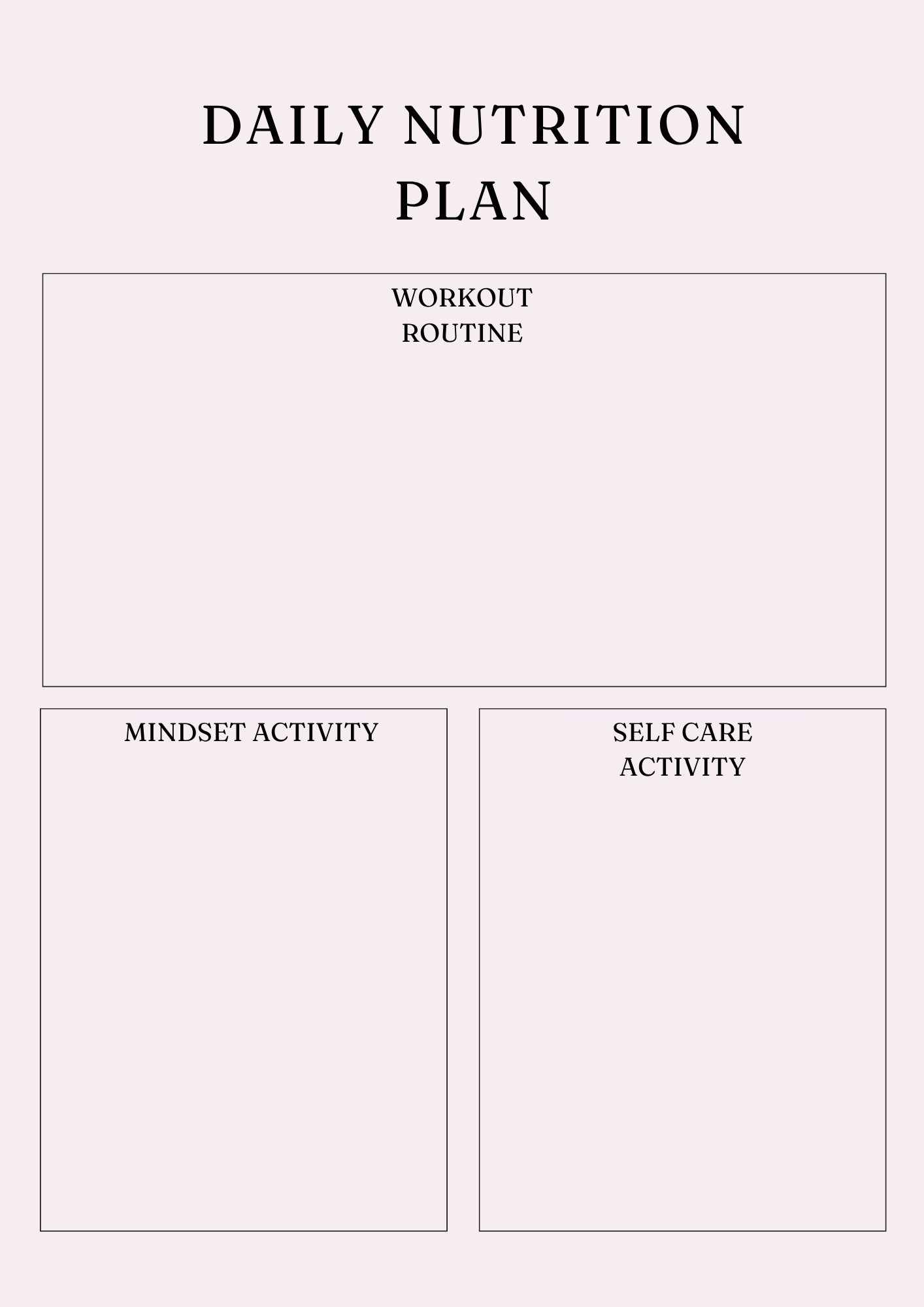 Ultimate Nutrition Wellness Planner