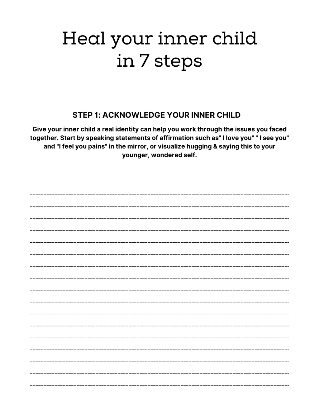 PTSD & Trauma Processing Workbook Colorful 65