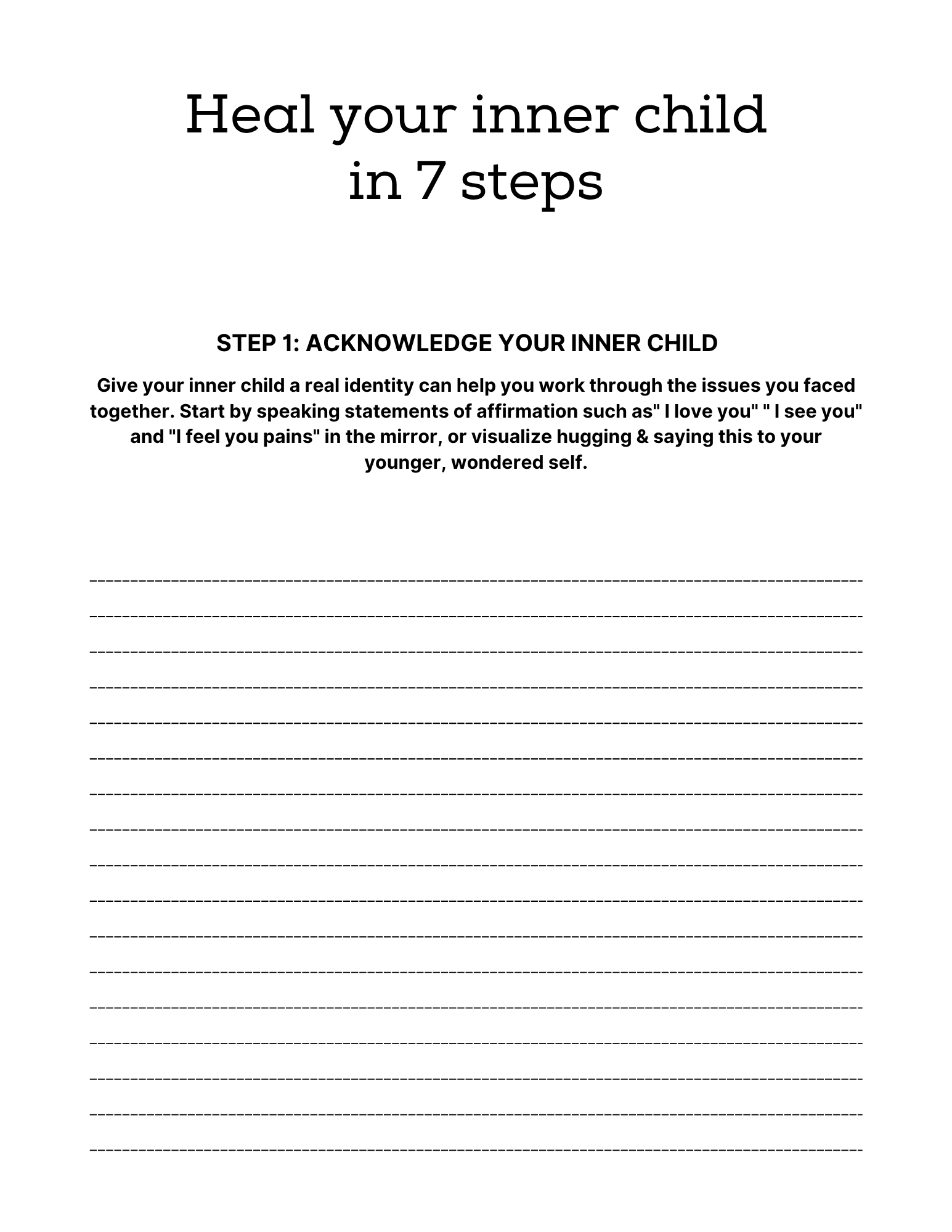 PTSD & Trauma Processing Workbook Colorful 65